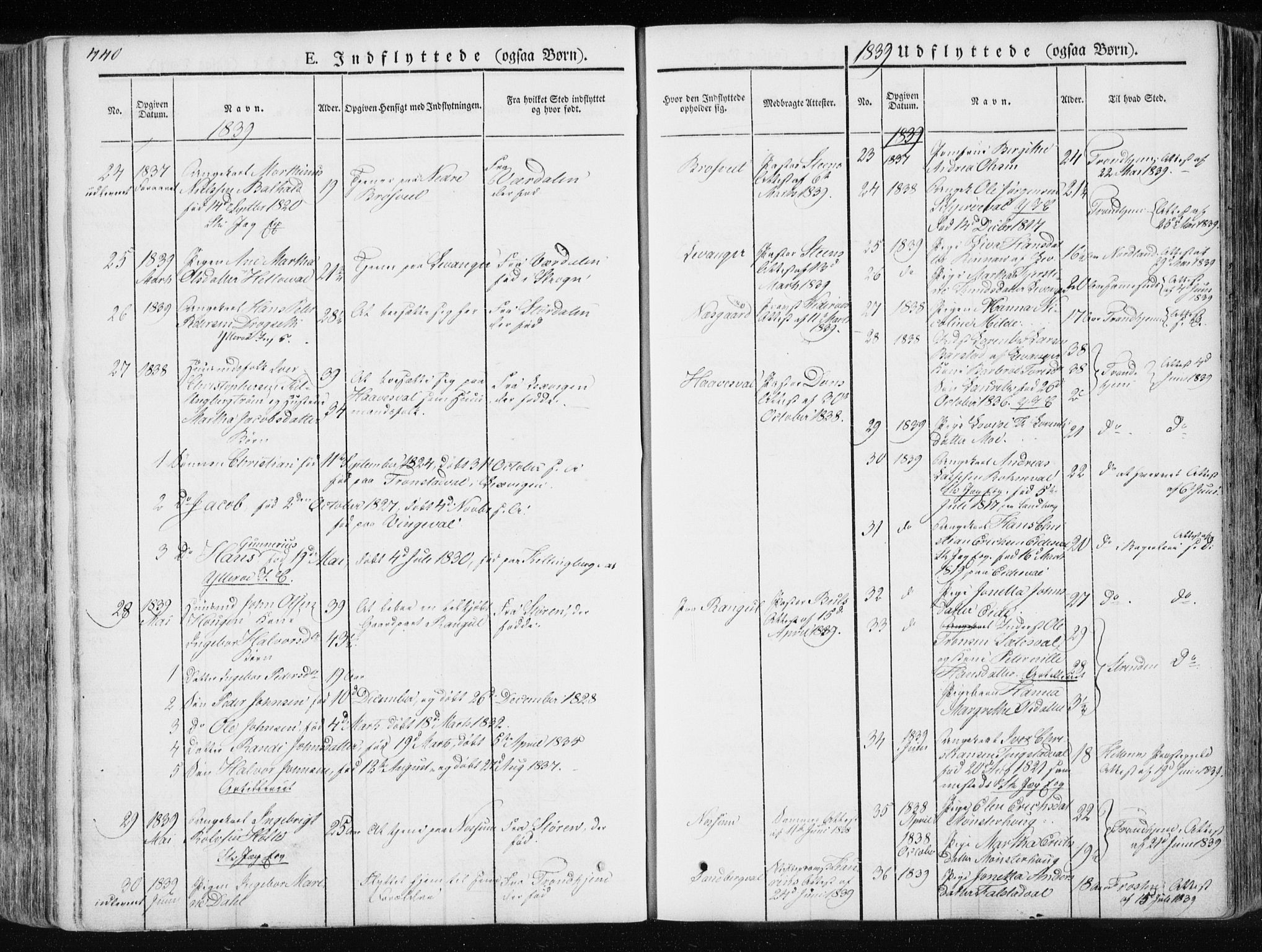 Ministerialprotokoller, klokkerbøker og fødselsregistre - Nord-Trøndelag, SAT/A-1458/717/L0154: Ministerialbok nr. 717A06 /1, 1836-1849, s. 440