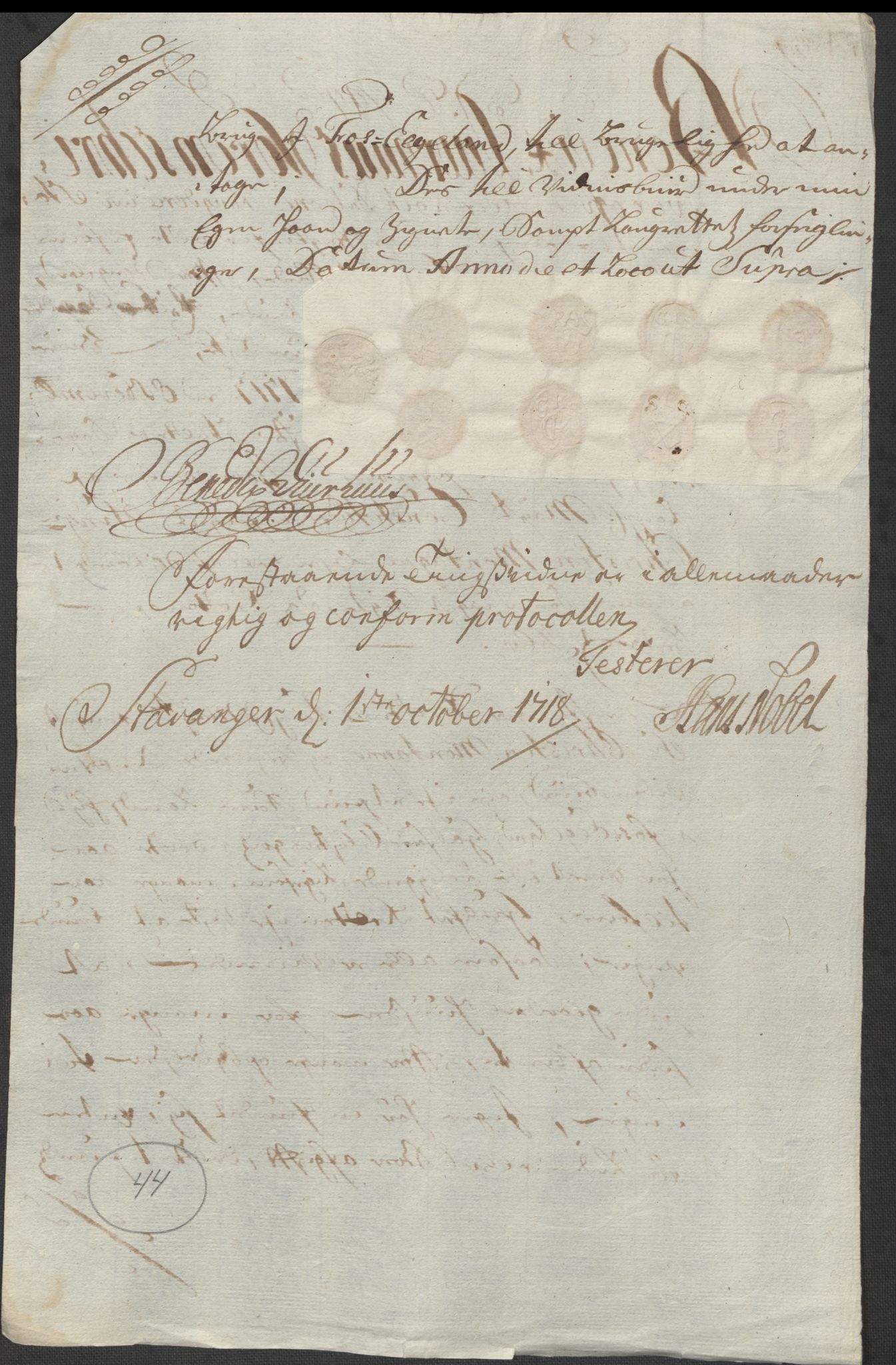 Rentekammeret inntil 1814, Reviderte regnskaper, Fogderegnskap, AV/RA-EA-4092/R46/L2742: Fogderegnskap Jæren og Dalane, 1717, s. 178