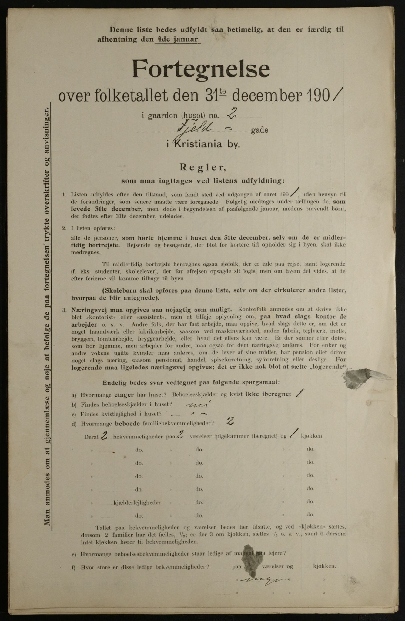 OBA, Kommunal folketelling 31.12.1901 for Kristiania kjøpstad, 1901, s. 3934