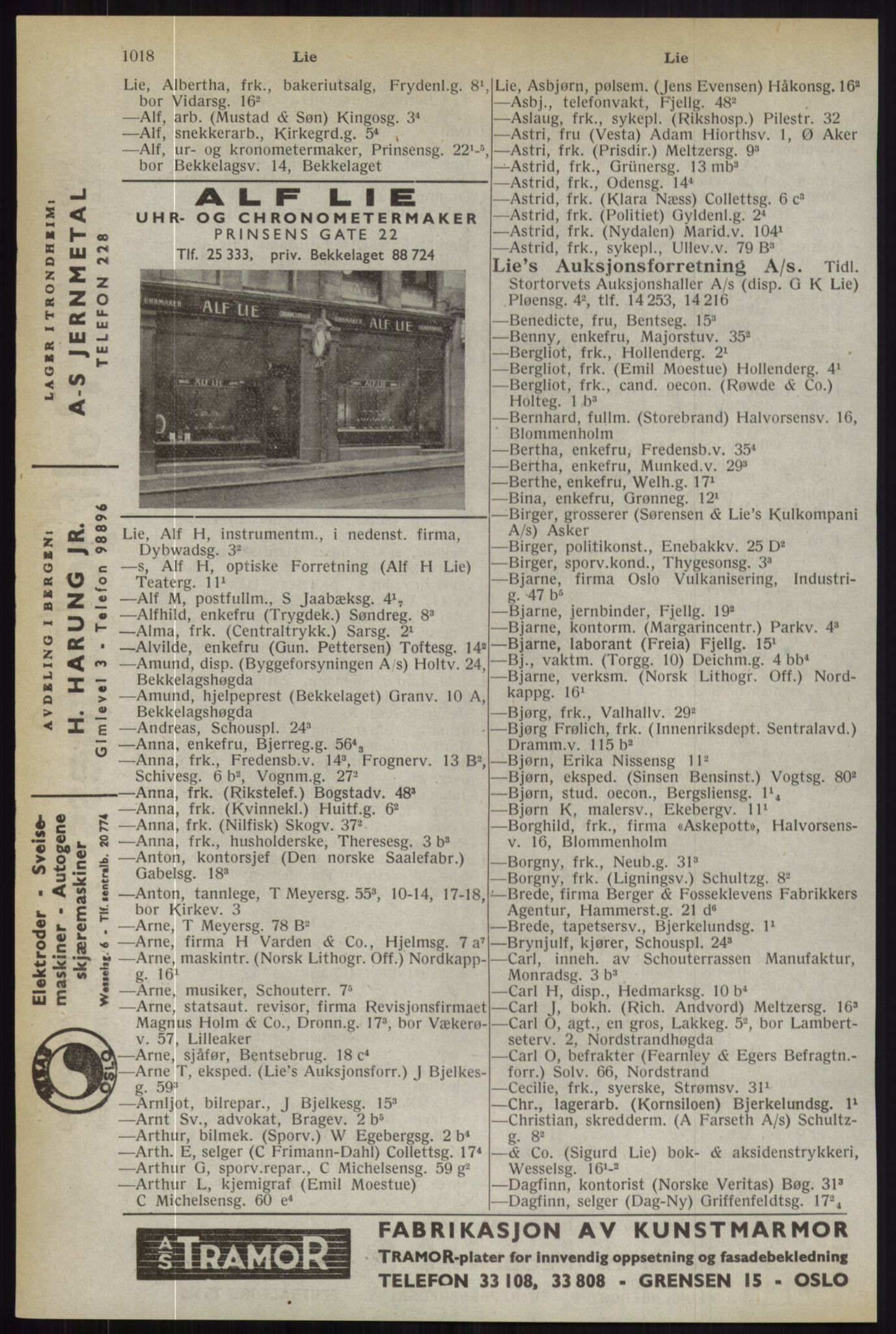 Kristiania/Oslo adressebok, PUBL/-, 1944, s. 1018