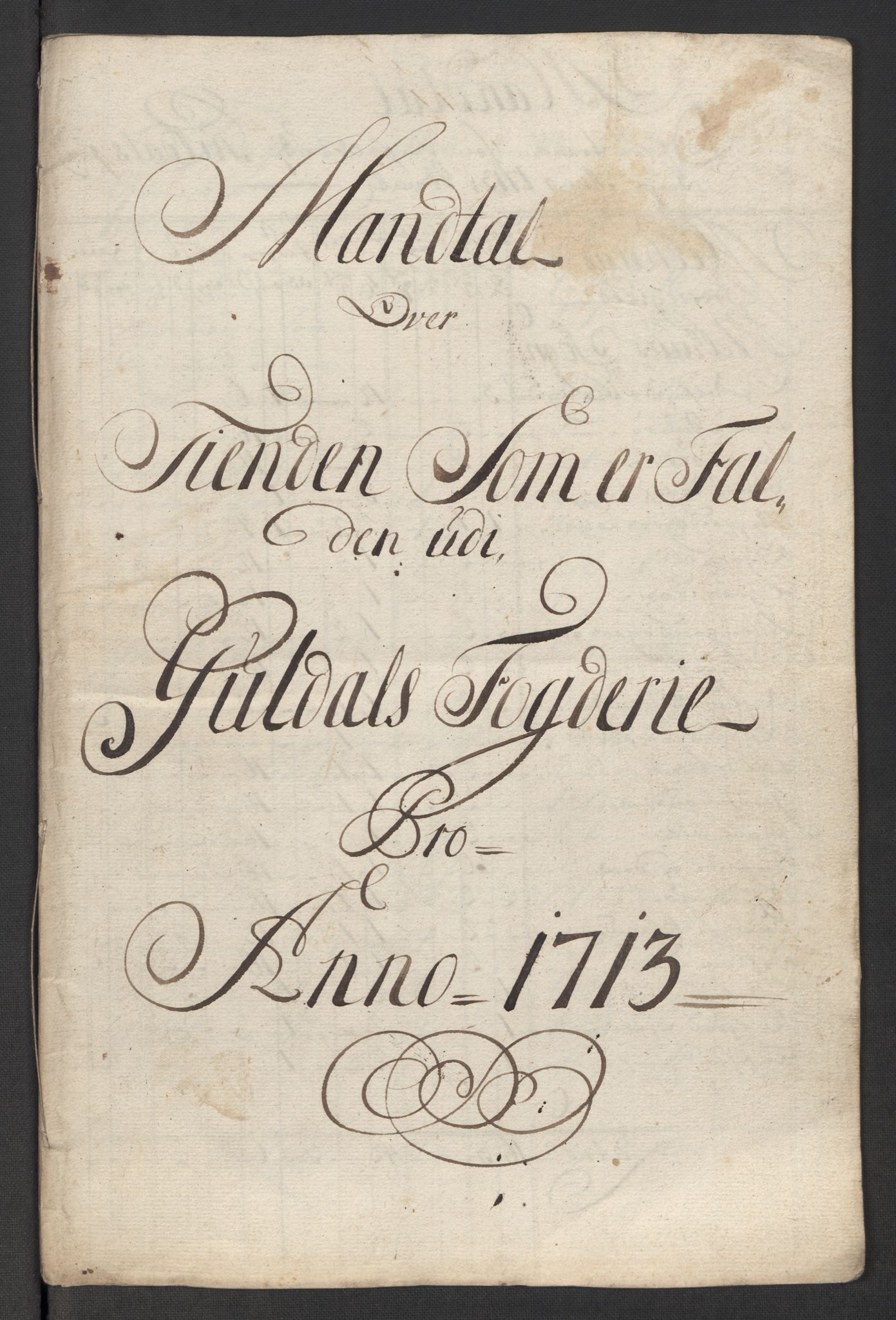 Rentekammeret inntil 1814, Reviderte regnskaper, Fogderegnskap, AV/RA-EA-4092/R60/L3964: Fogderegnskap Orkdal og Gauldal, 1713, s. 420