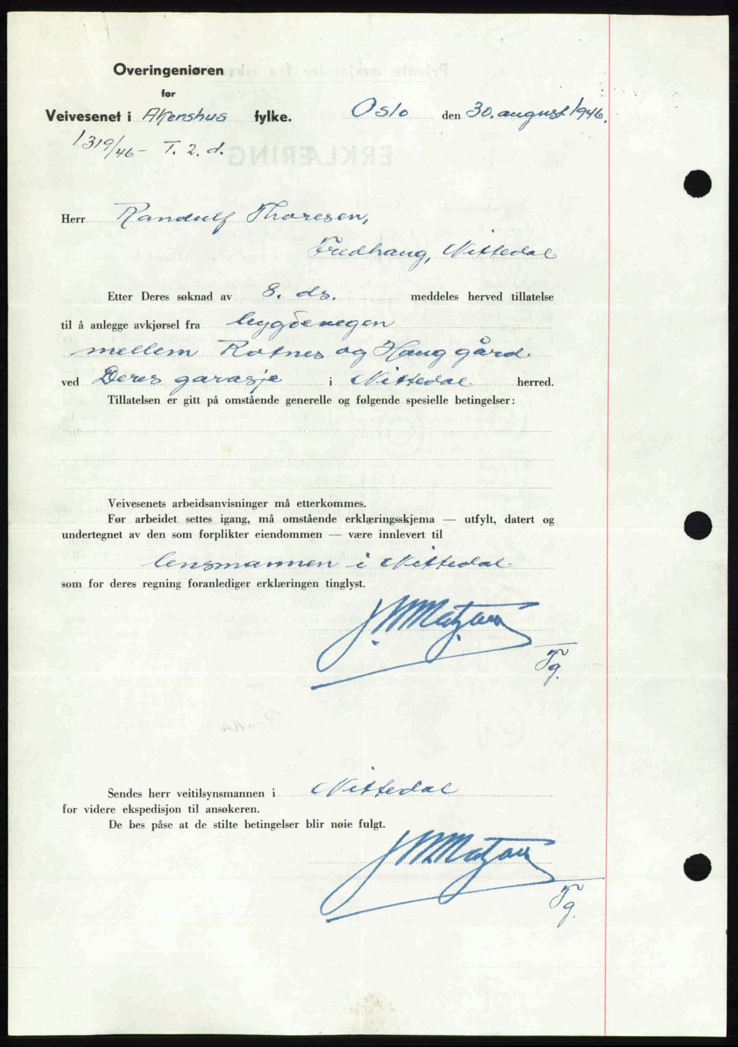 Nedre Romerike sorenskriveri, AV/SAO-A-10469/G/Gb/Gbd/L0017: Pantebok nr. 17, 1946-1946, Dagboknr: 3196/1946