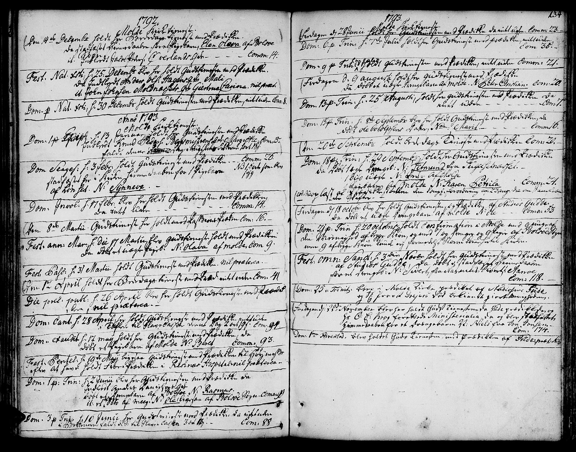 Ministerialprotokoller, klokkerbøker og fødselsregistre - Møre og Romsdal, AV/SAT-A-1454/555/L0648: Ministerialbok nr. 555A01, 1759-1793, s. 134