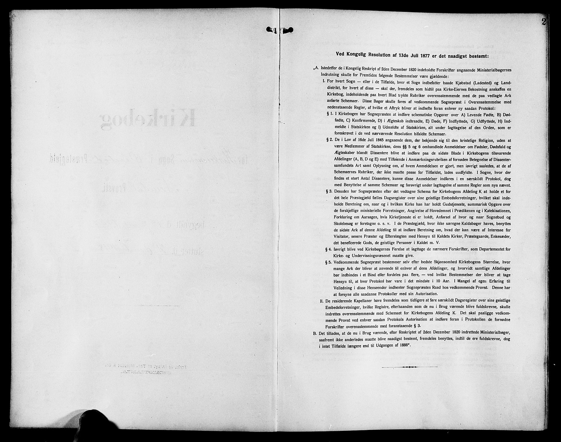Øyestad sokneprestkontor, SAK/1111-0049/F/Fb/L0011: Klokkerbok nr. B 11, 1906-1918, s. 2