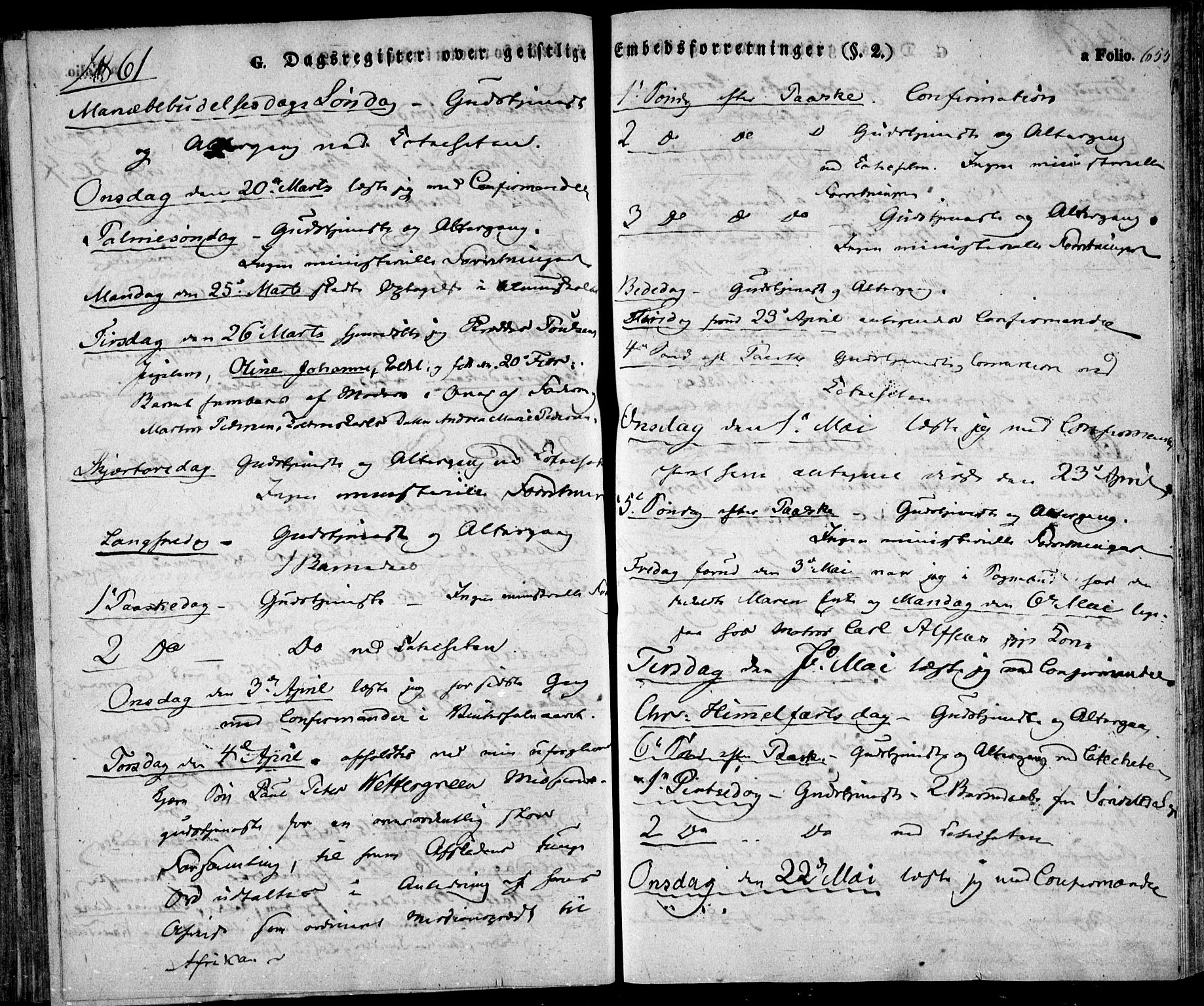 Risør sokneprestkontor, SAK/1111-0035/F/Fa/L0003: Ministerialbok nr. A 3, 1838-1864, s. 654