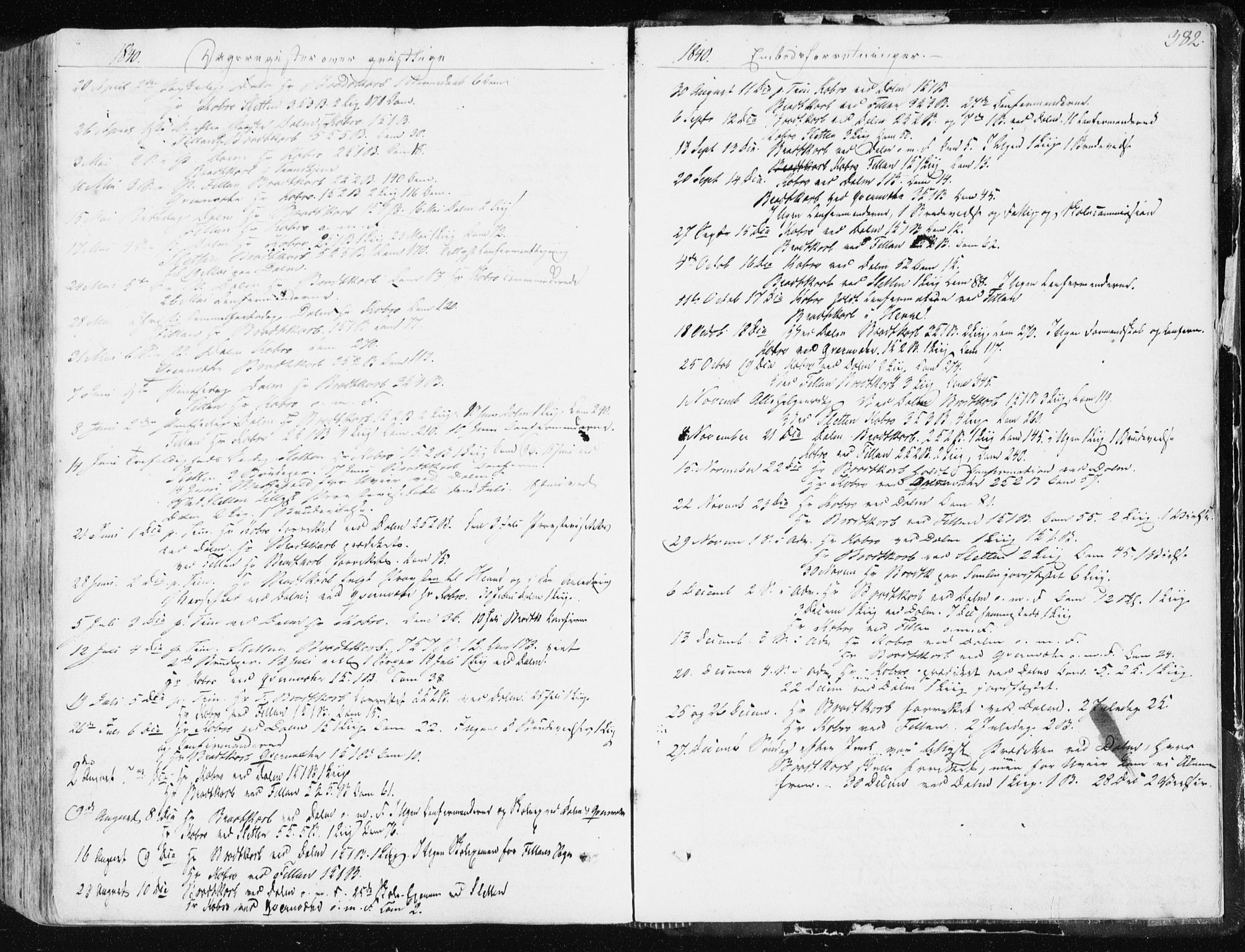 Ministerialprotokoller, klokkerbøker og fødselsregistre - Sør-Trøndelag, SAT/A-1456/634/L0528: Ministerialbok nr. 634A04, 1827-1842, s. 382
