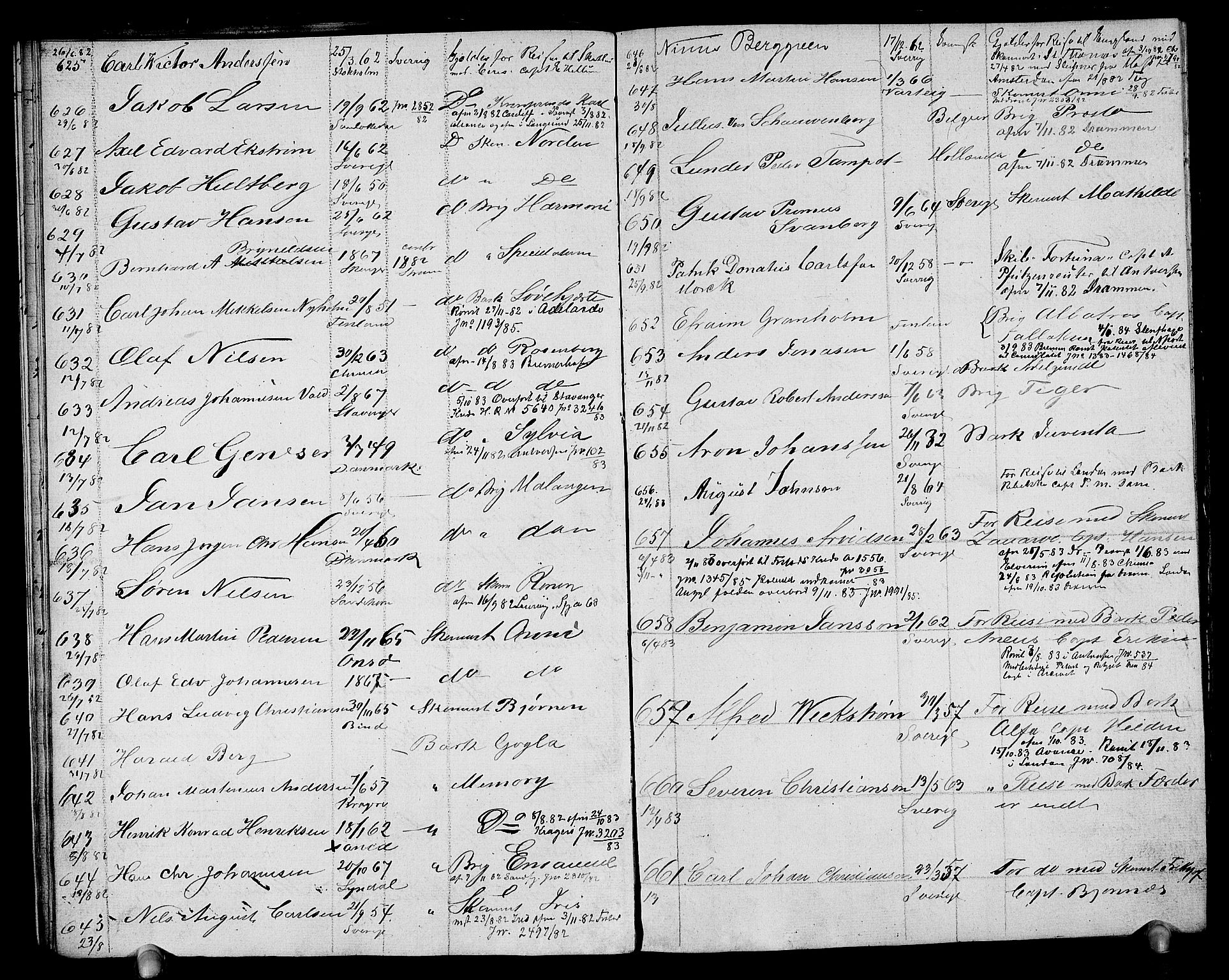 Drammen innrulleringsdistrikt, AV/SAKO-A-781/F/Fb/L0001: Annotasjonsrulle, 1870-1923, s. 21