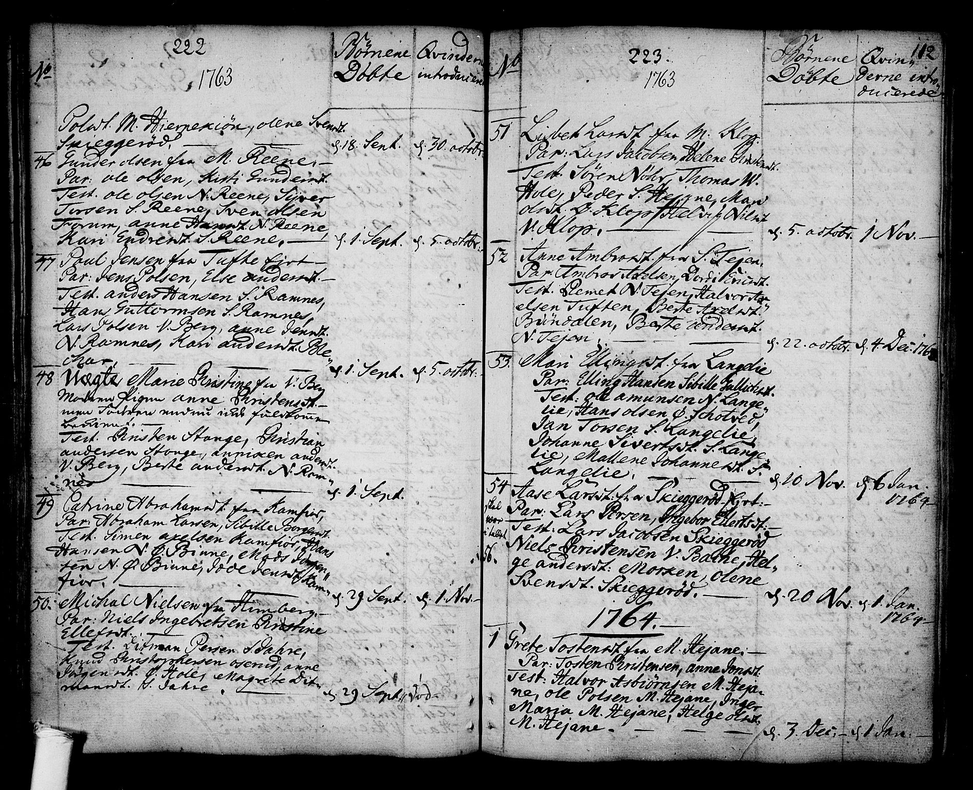 Ramnes kirkebøker, SAKO/A-314/F/Fa/L0001: Ministerialbok nr. I 1, 1732-1774, s. 112