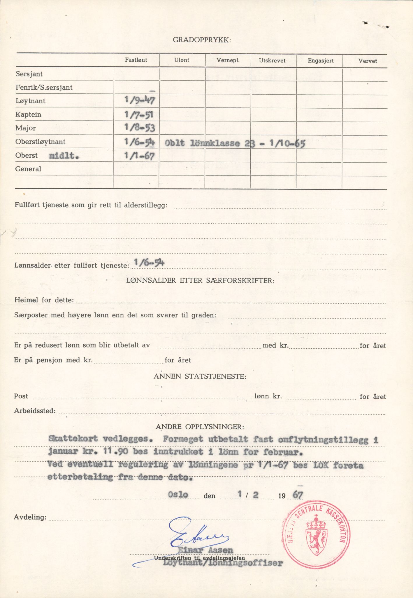 Forsvaret, Forsvarets overkommando/Luftforsvarsstaben, AV/RA-RAFA-4079/P/Pa/L0052: Personellpapirer, 1917, s. 98