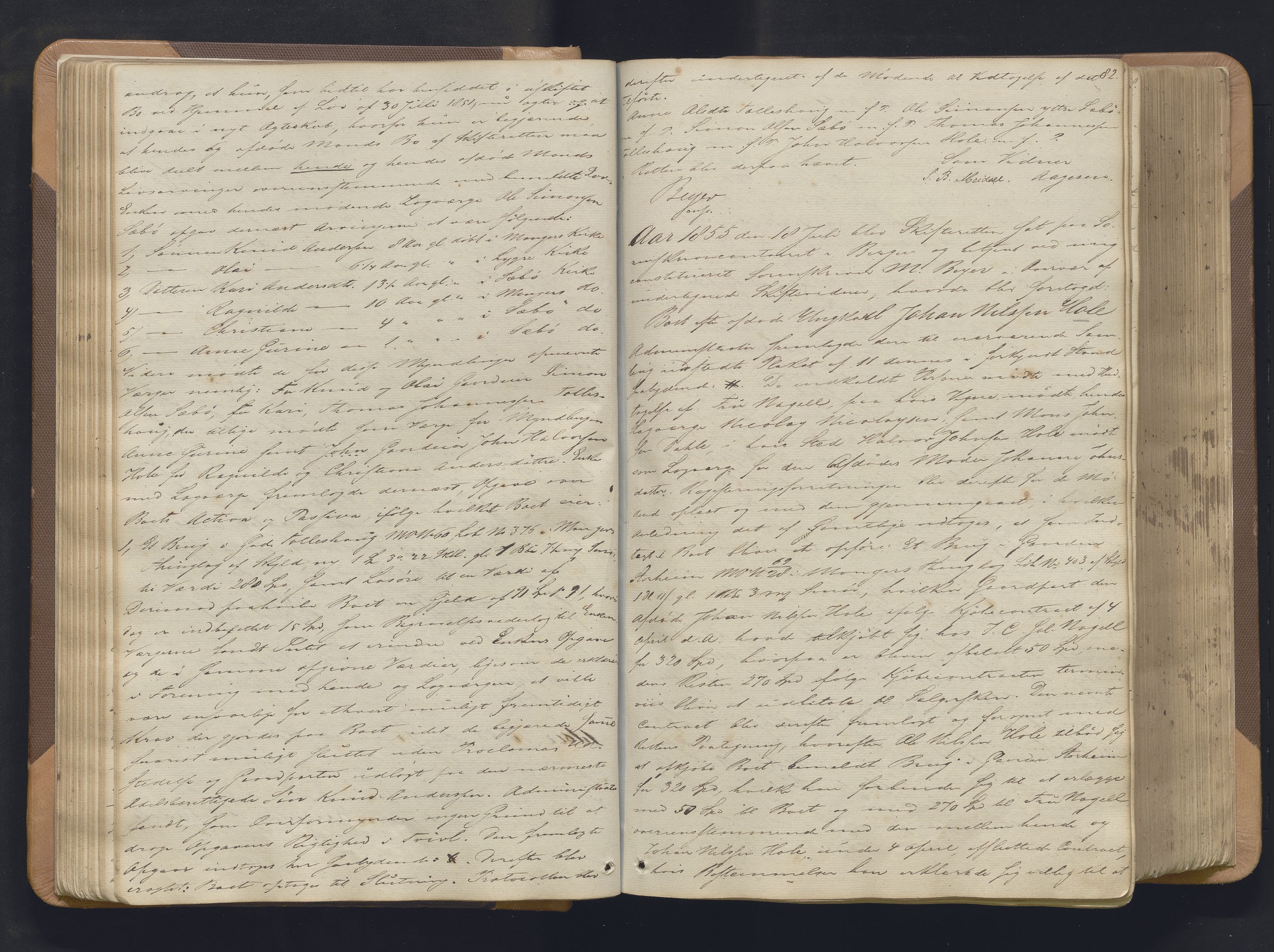 Nordhordland sorenskrivar, AV/SAB-A-2901/1/H/Hc/L0001: Skifteforhandlingsprotokollar, 1851-1871, s. 82