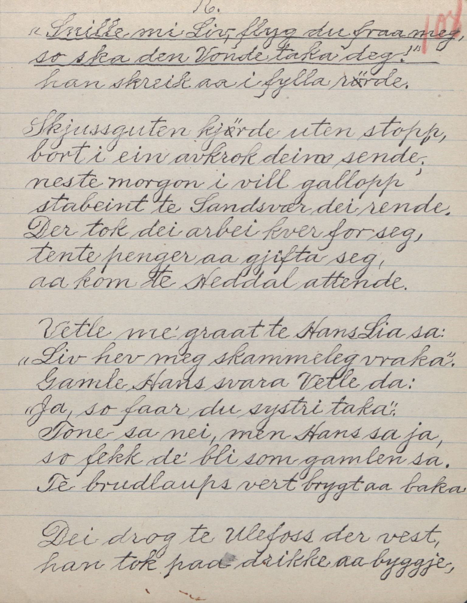 Rikard Berge, TEMU/TGM-A-1003/F/L0017/0012: 551-599 / 562 For det meste brev til Berge, 1910-1950, s. 108