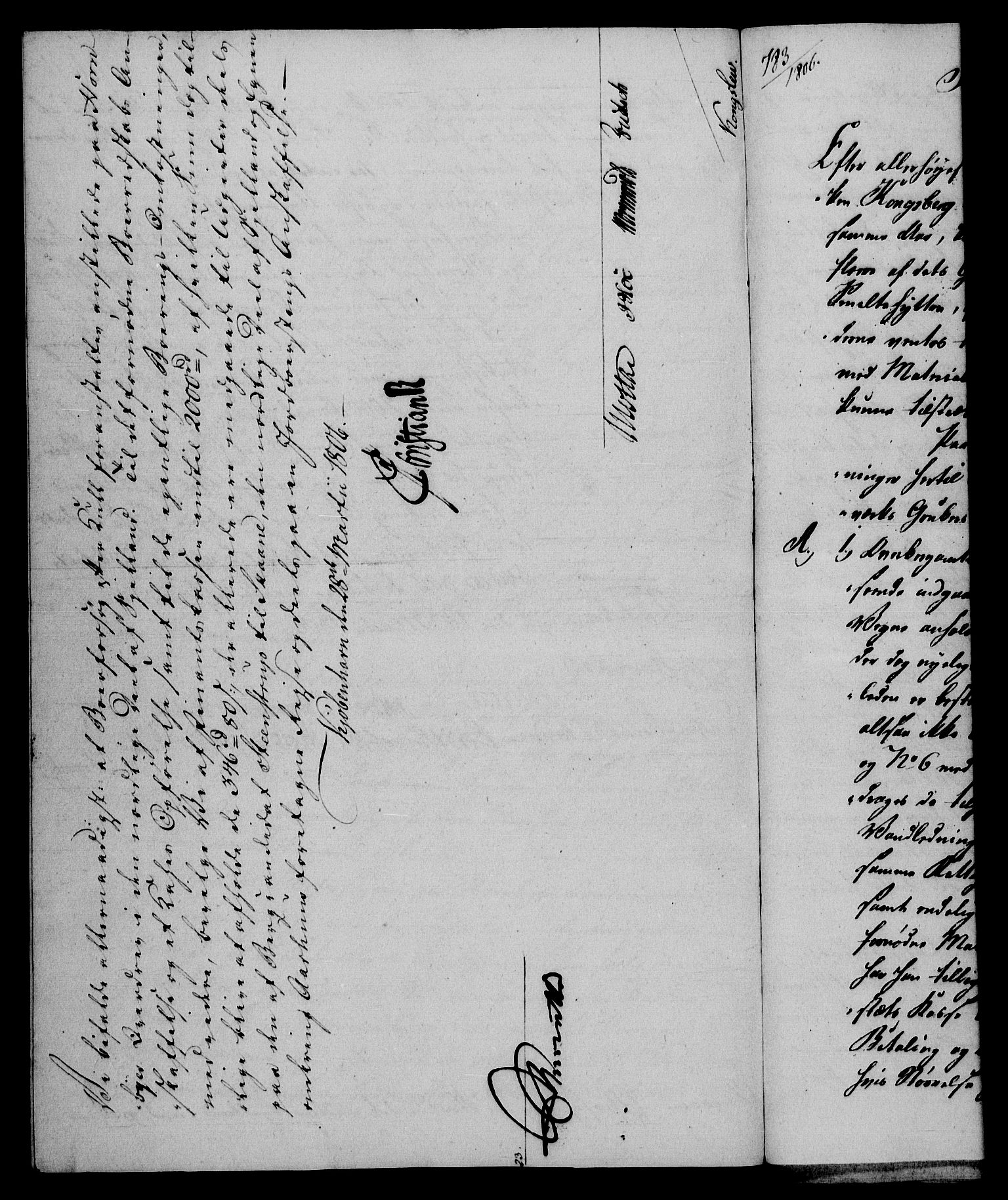Rentekammeret, Renteskriverkontorene, AV/RA-EA-3115/M/Mf/Mfb/L0007: Relasjons- og resolusjonsprotokoll med register (merket RK 54.13), 1805-1806