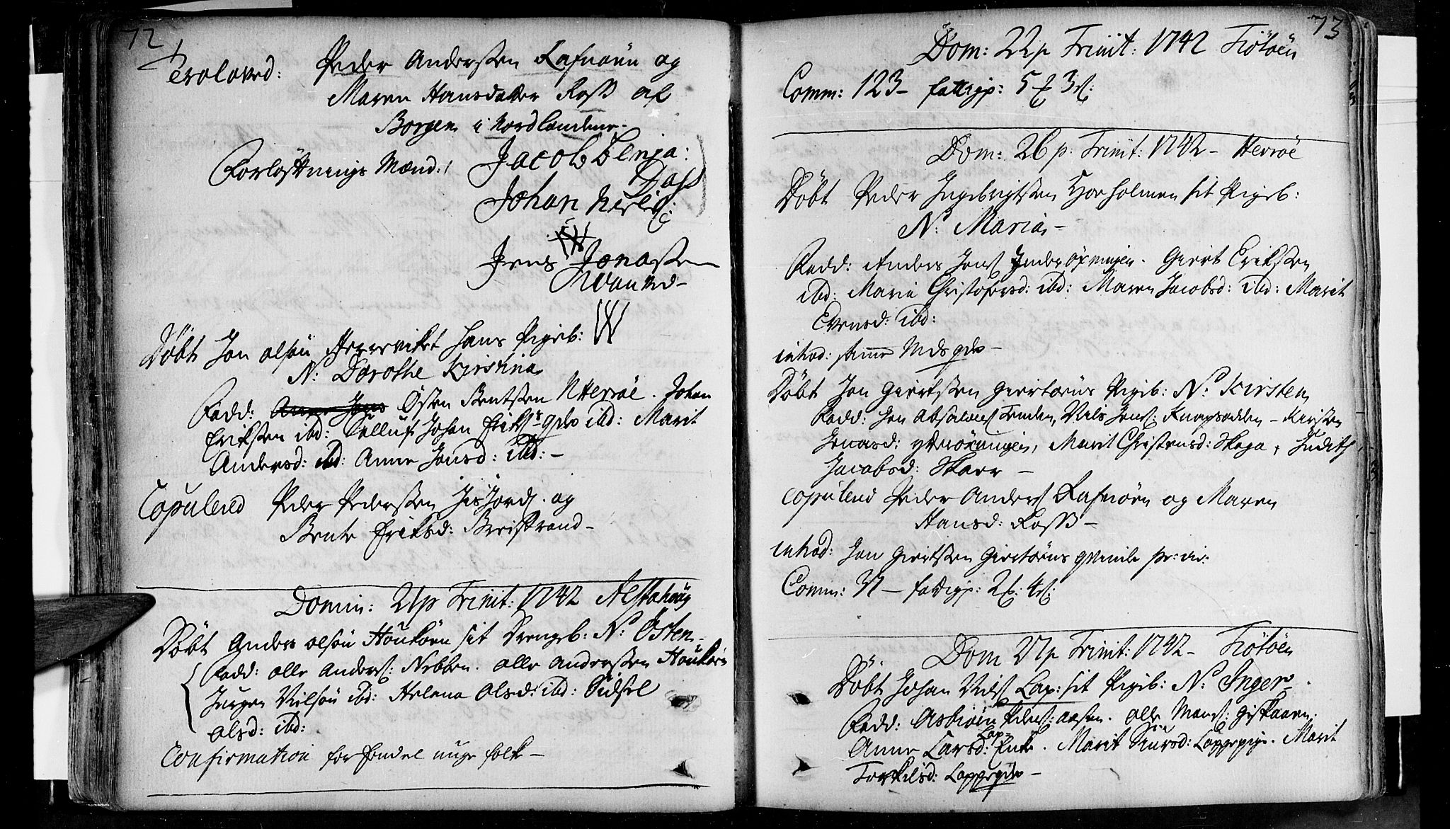 Ministerialprotokoller, klokkerbøker og fødselsregistre - Nordland, AV/SAT-A-1459/830/L0435: Ministerialbok nr. 830A04, 1737-1768, s. 72-73