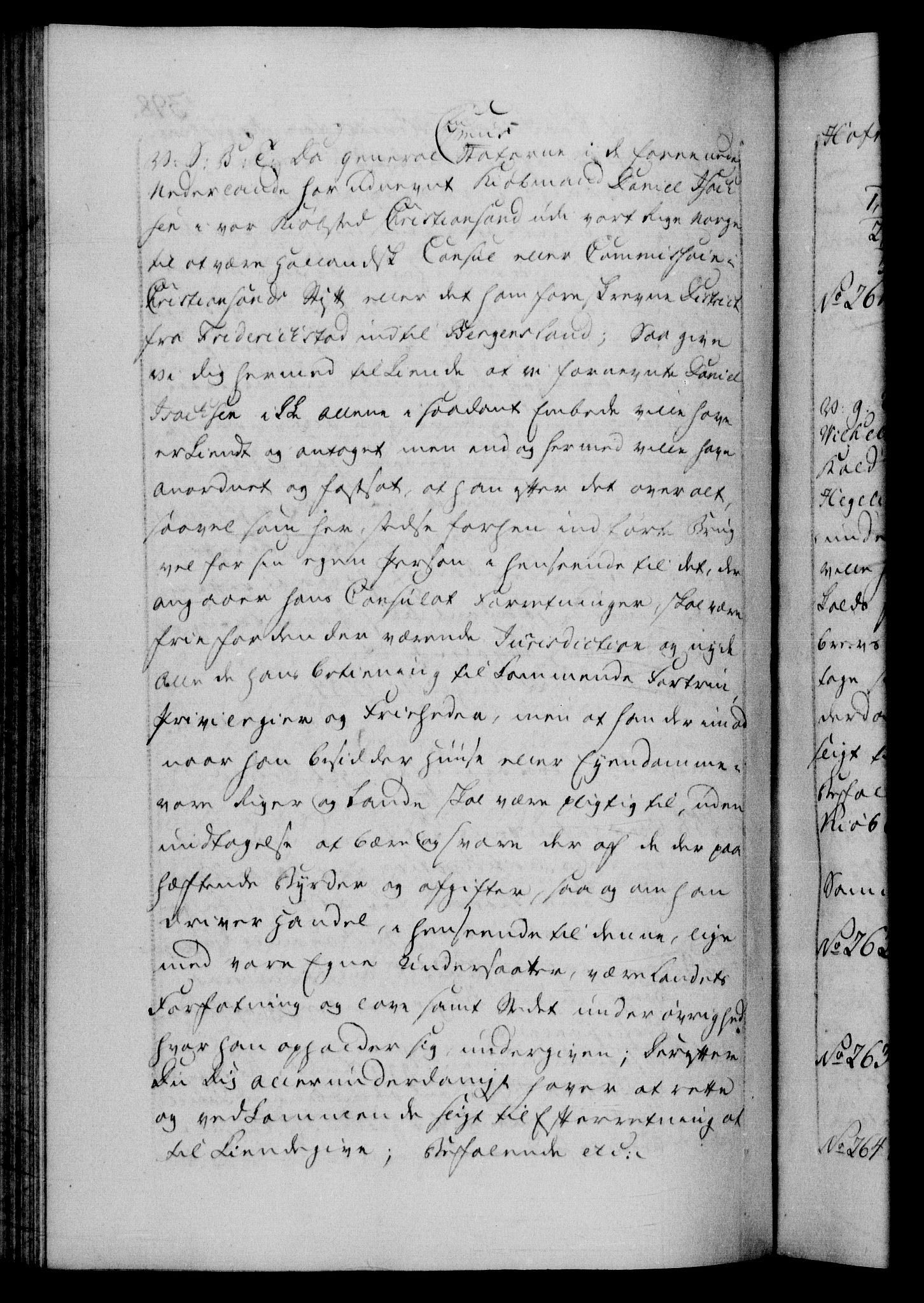 Danske Kanselli 1572-1799, AV/RA-EA-3023/F/Fc/Fca/Fcab/L0045: Norske tegnelser, 1792-1796, s. 398b