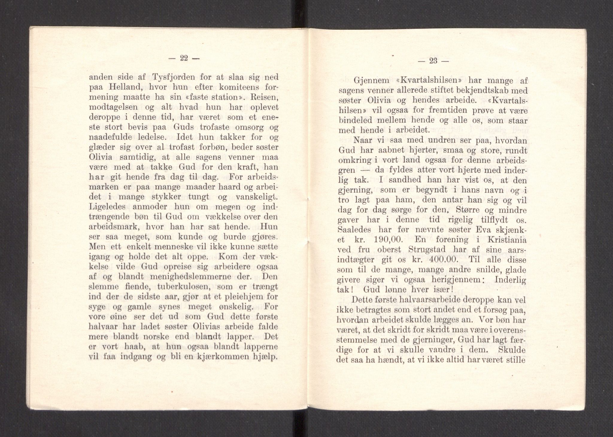 Kvinnelige Misjonsarbeidere, AV/RA-PA-0699/F/Fa/L0001/0007: -- / Årsmeldinger, trykte, 1906-1915