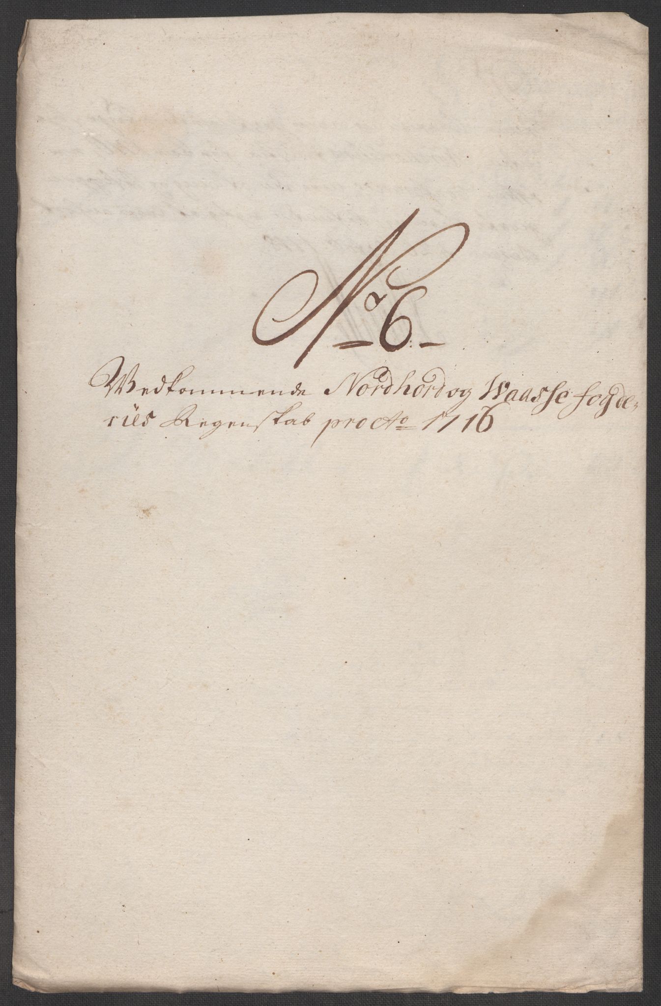 Rentekammeret inntil 1814, Reviderte regnskaper, Fogderegnskap, RA/EA-4092/R51/L3199: Fogderegnskap Nordhordland og Voss, 1716, s. 111