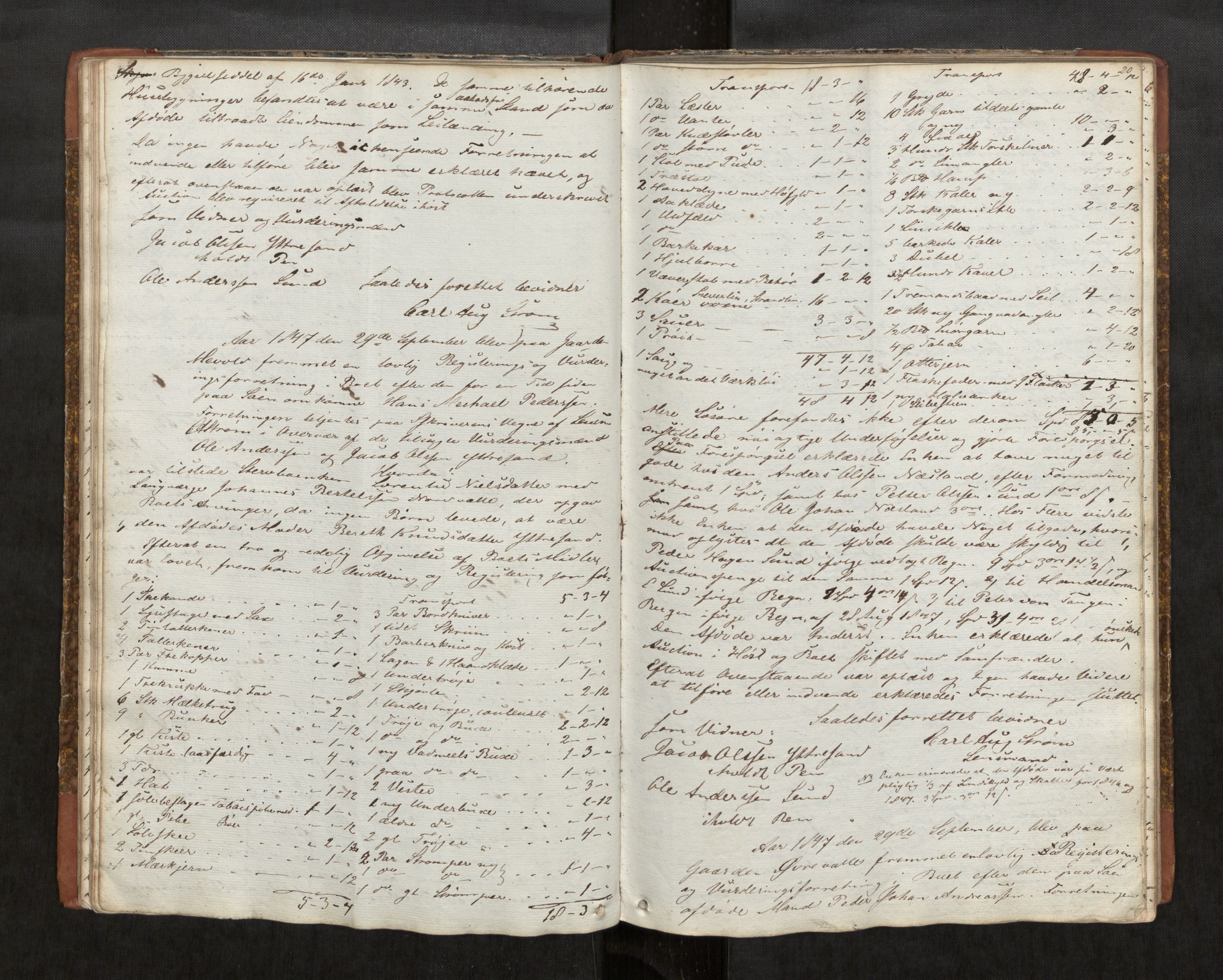 Vesterålen sorenskriveri, AV/SAT-A-4180/1/3/3C/L0001: Skifteregistreringsprotokoll, 1846-1859, s. 20