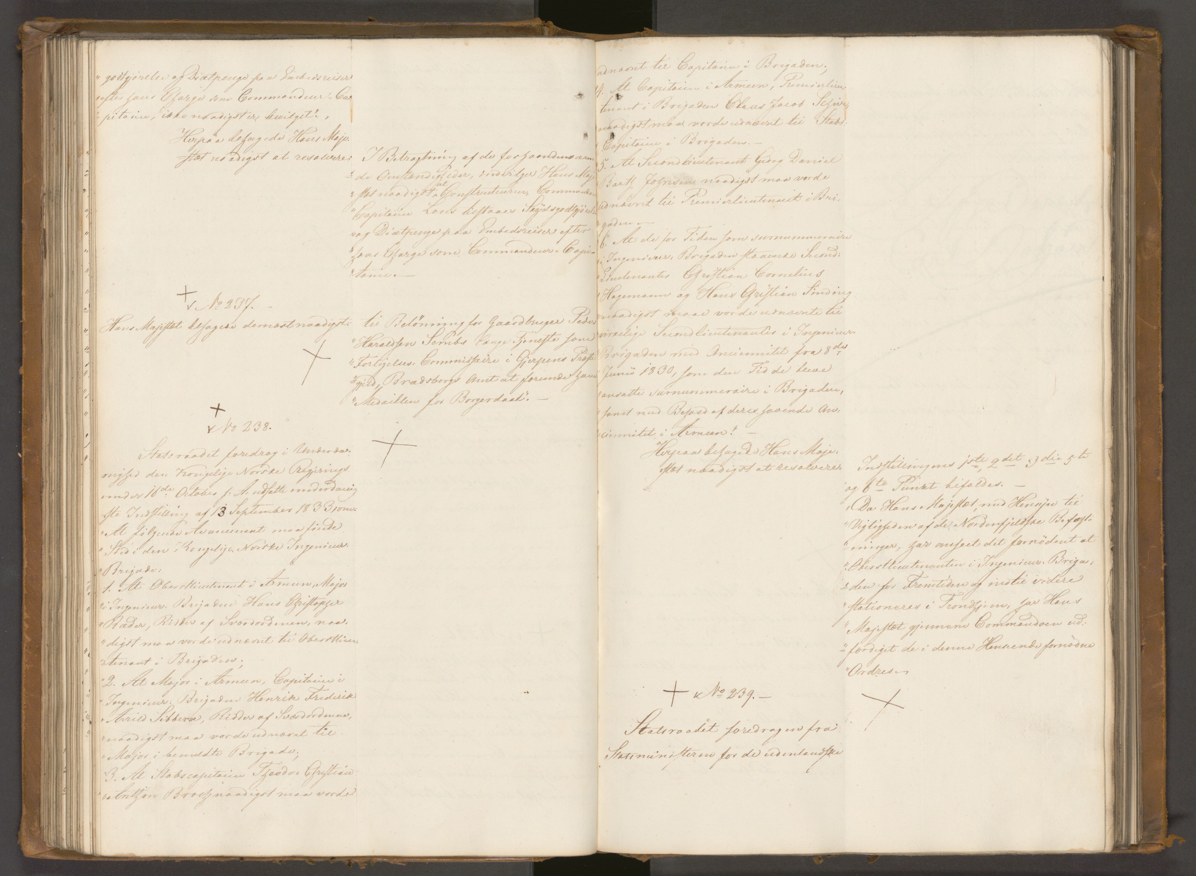 Statsrådssekretariatet, AV/RA-S-1001/A/Ab/L0038: Kgl. res. nr. 1-550, 1. halvår, 1834