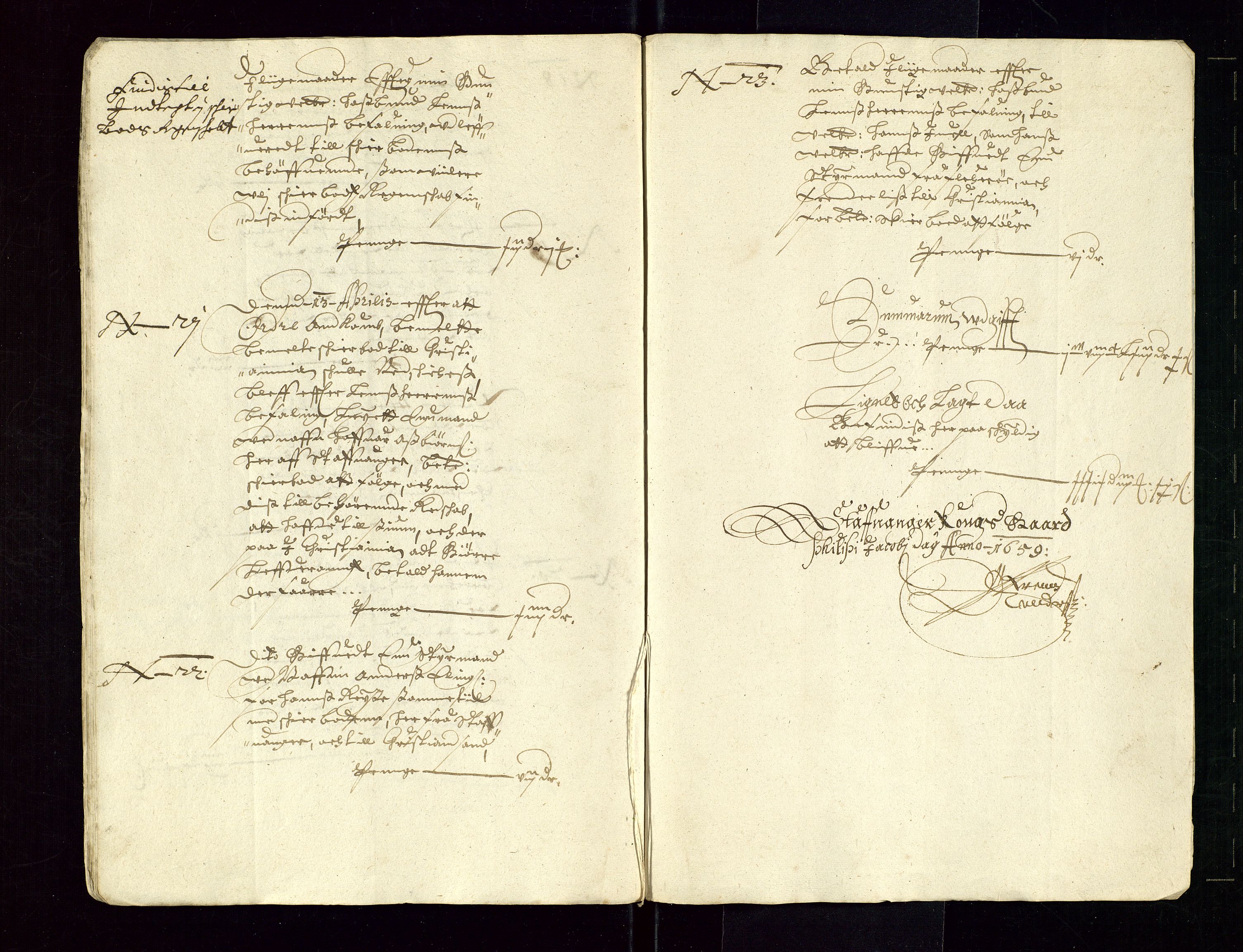 Stavanger len, AV/SAST-A-101870/Ob/L0027: Diverse, 1657-1660, s. 254