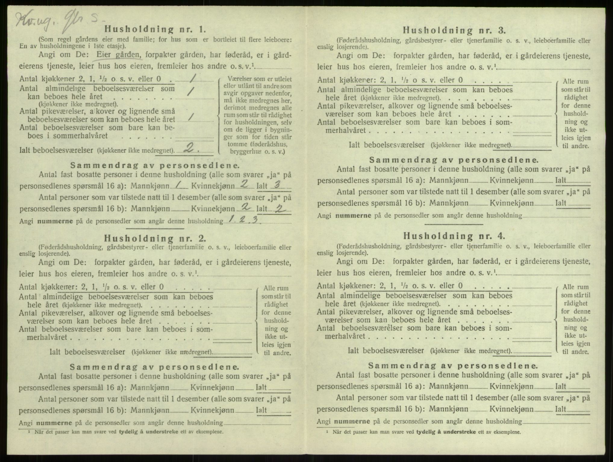 SAB, Folketelling 1920 for 1261 Manger herred, 1920, s. 1094