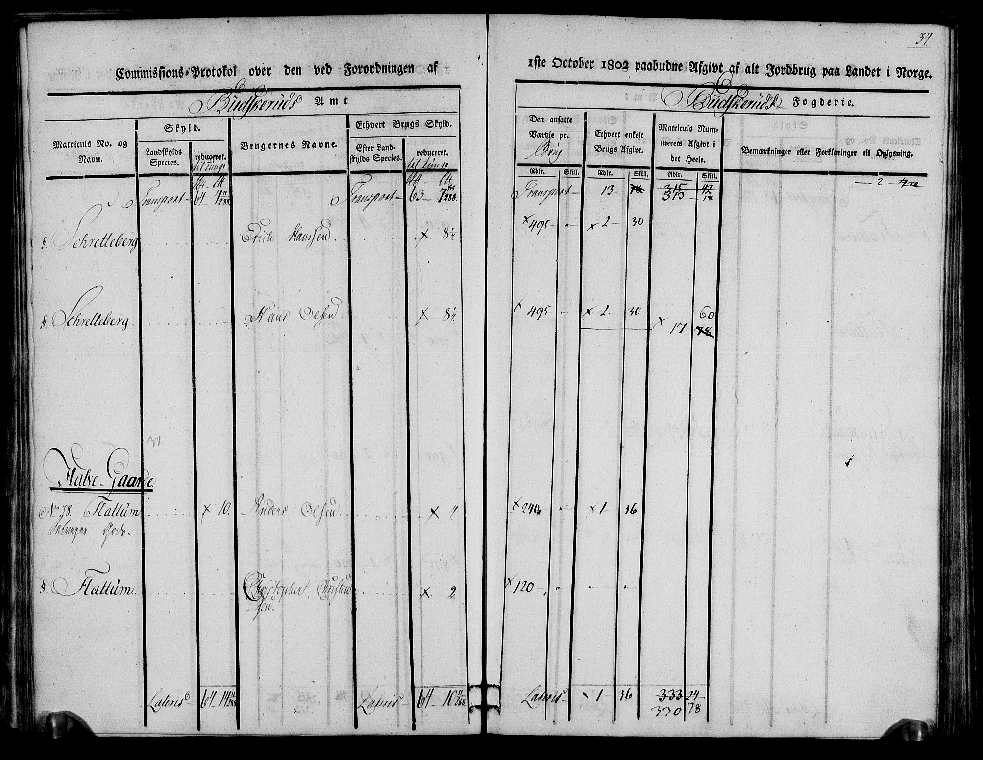 Rentekammeret inntil 1814, Realistisk ordnet avdeling, AV/RA-EA-4070/N/Ne/Nea/L0059: Buskerud fogderi. Kommisjonsprotokoll for Modum prestegjeld, 1803, s. 34