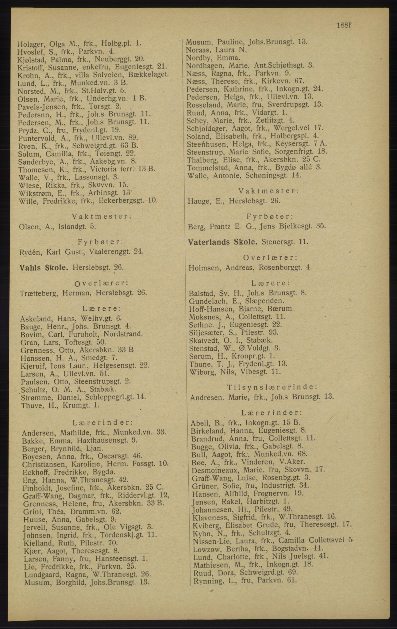 Kristiania/Oslo adressebok, PUBL/-, 1913, s. 195