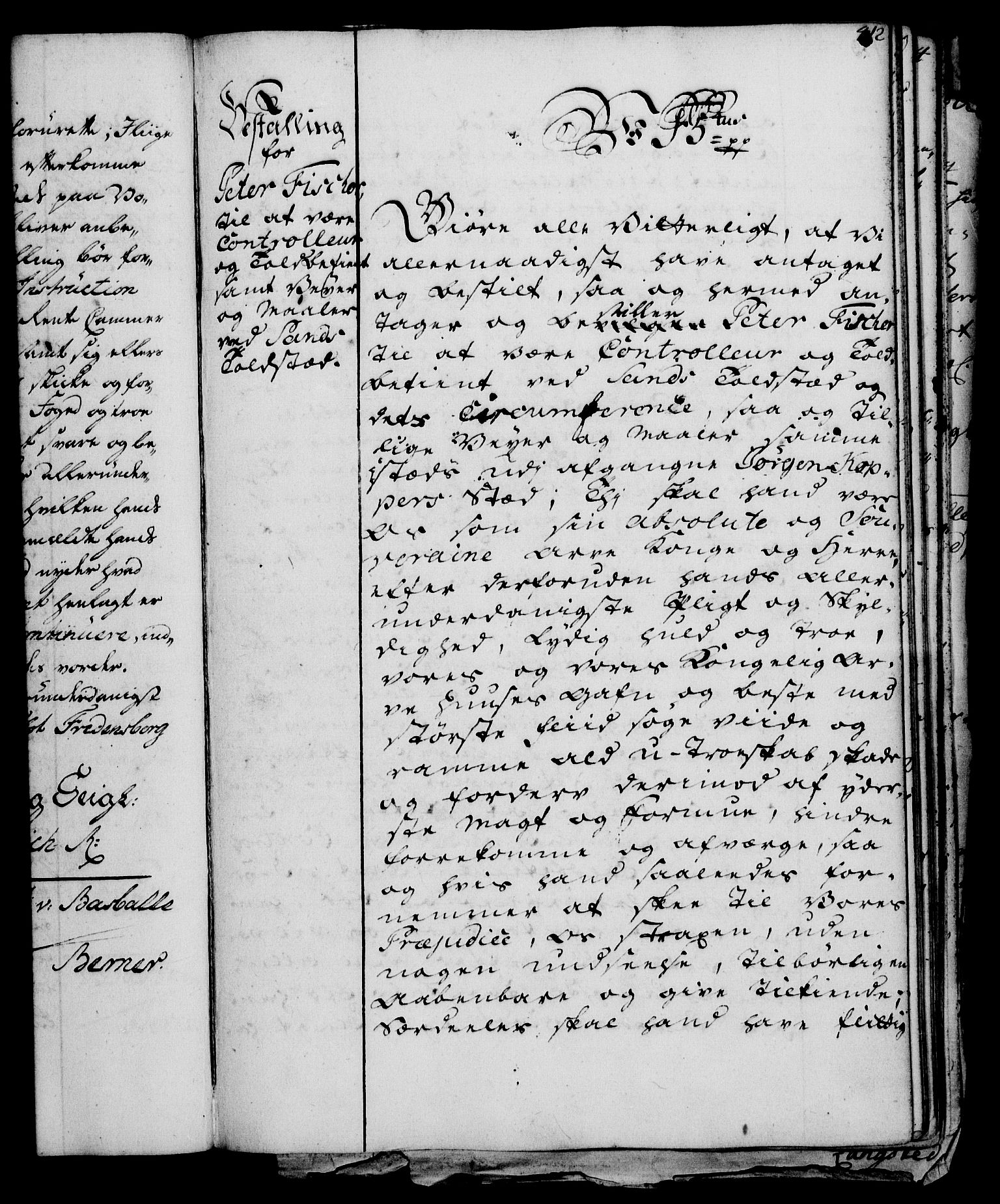 Rentekammeret, Kammerkanselliet, RA/EA-3111/G/Gg/Gge/L0003: Norsk bestallingsprotokoll med register (merket RK 53.27), 1745-1761, s. 412