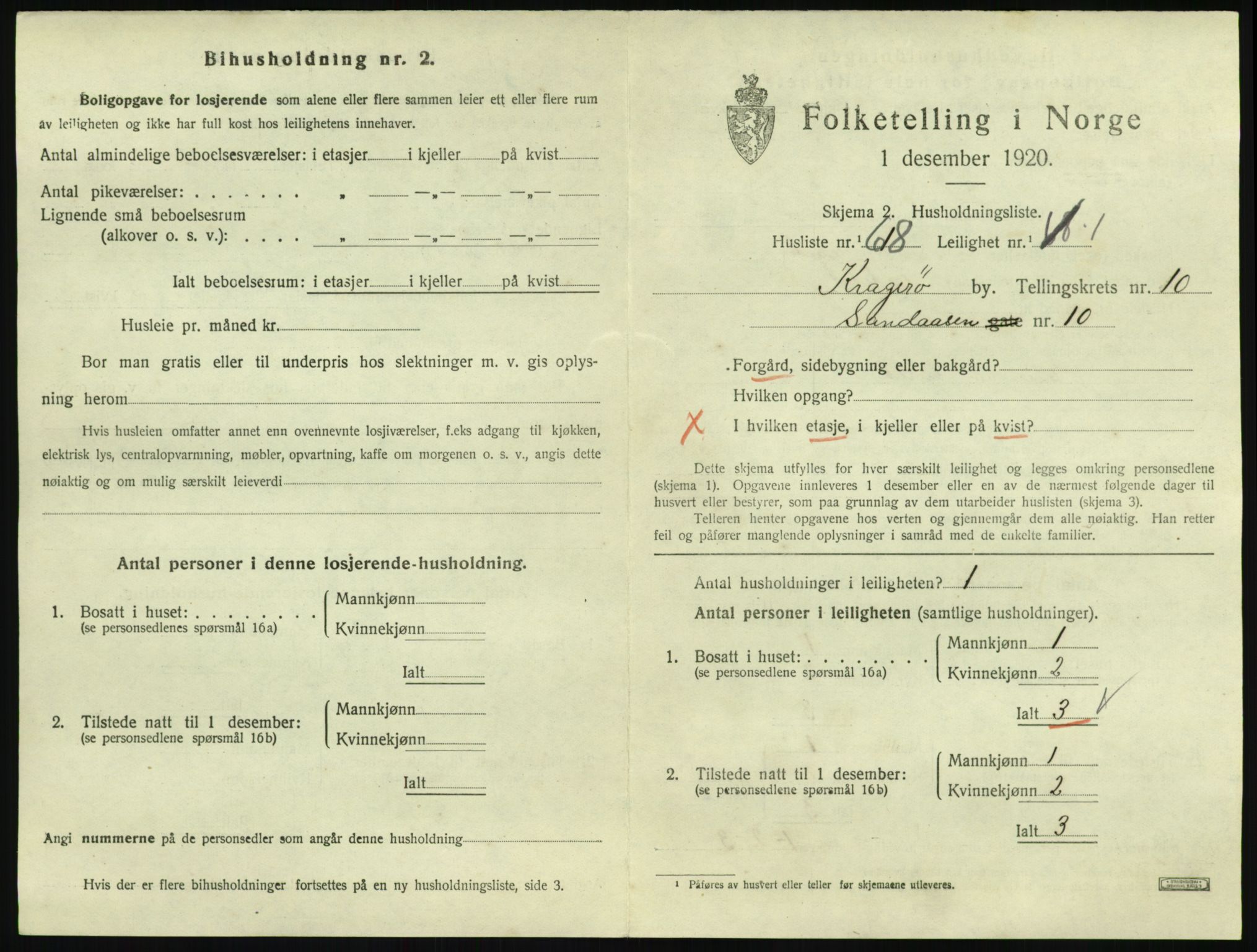 SAKO, Folketelling 1920 for 0801 Kragerø kjøpstad, 1920, s. 4363