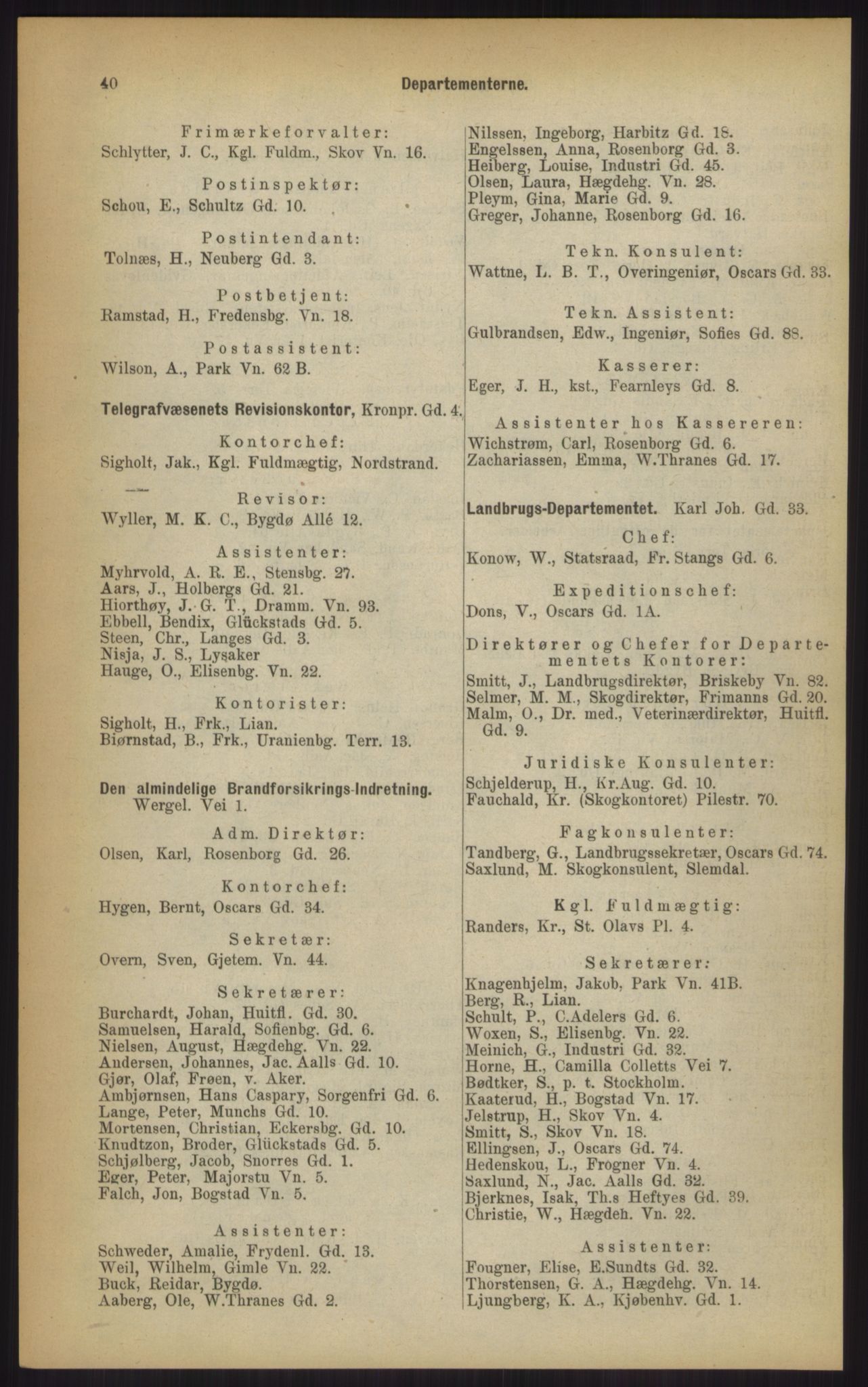 Kristiania/Oslo adressebok, PUBL/-, 1903, s. 40