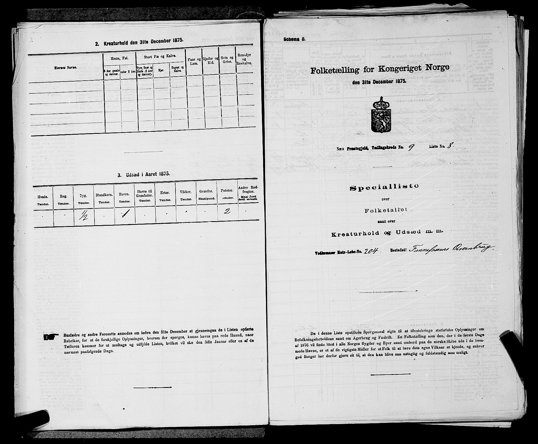 RA, Folketelling 1875 for 0236P Nes prestegjeld, 1875, s. 1513