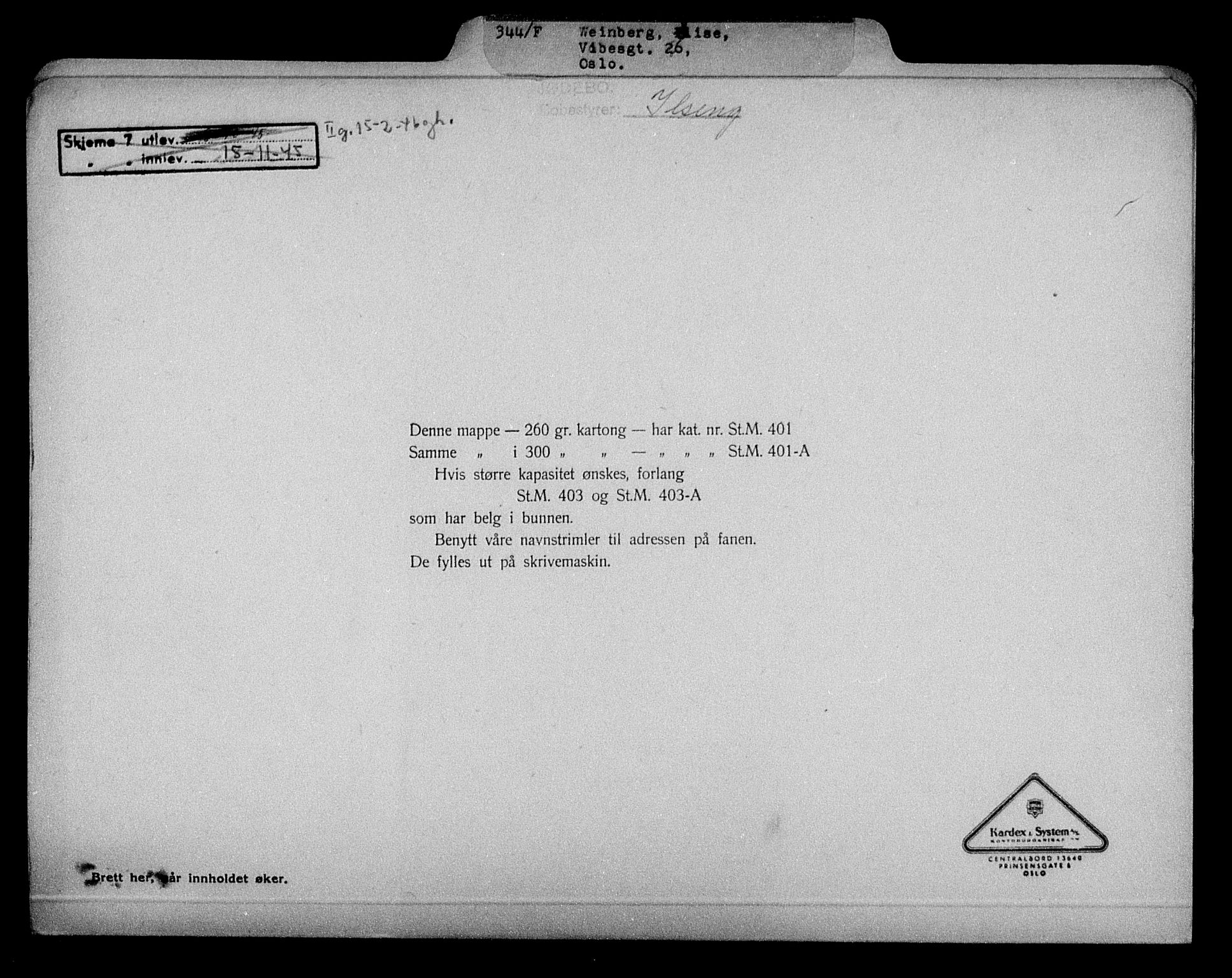 Justisdepartementet, Tilbakeføringskontoret for inndratte formuer, RA/S-1564/H/Hc/Hcc/L0985: --, 1945-1947, s. 419