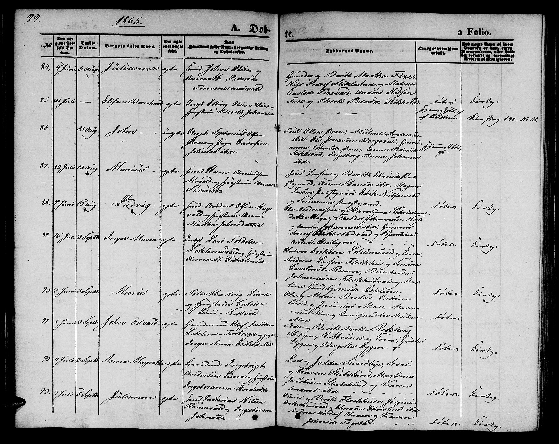 Ministerialprotokoller, klokkerbøker og fødselsregistre - Nord-Trøndelag, AV/SAT-A-1458/723/L0254: Klokkerbok nr. 723C02, 1858-1868, s. 99