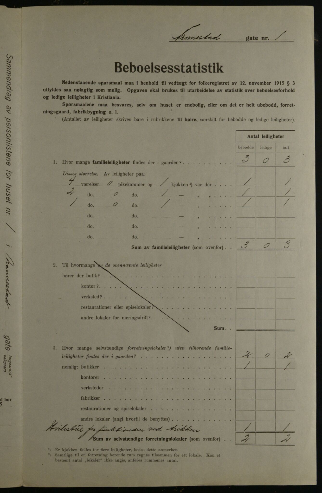 OBA, Kommunal folketelling 1.12.1923 for Kristiania, 1923, s. 76006