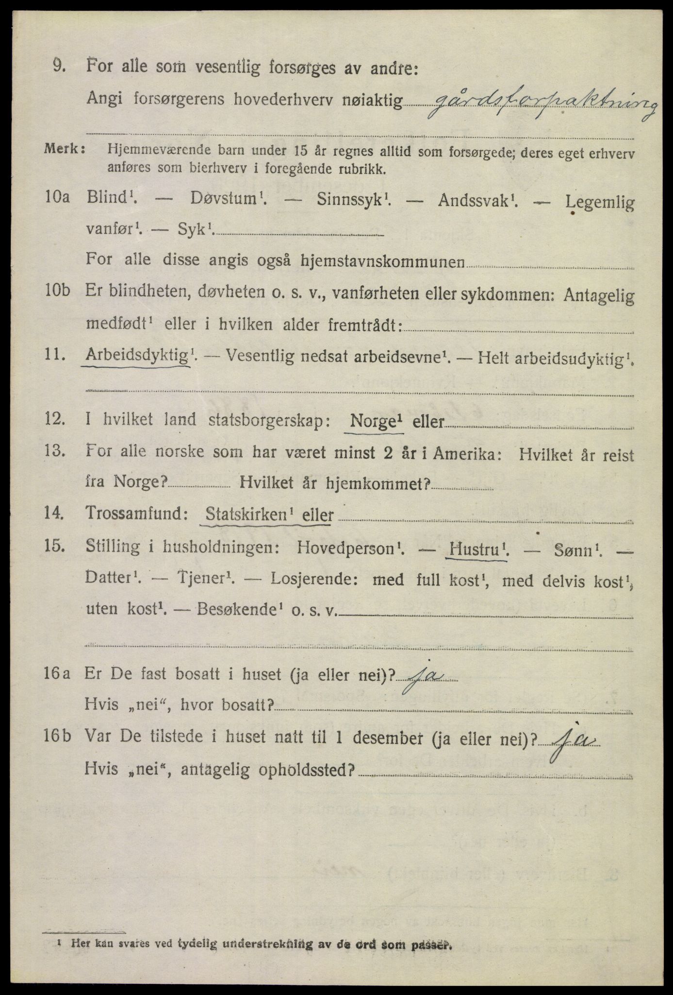 SAST, Folketelling 1920 for 1122 Gjesdal herred, 1920, s. 3383