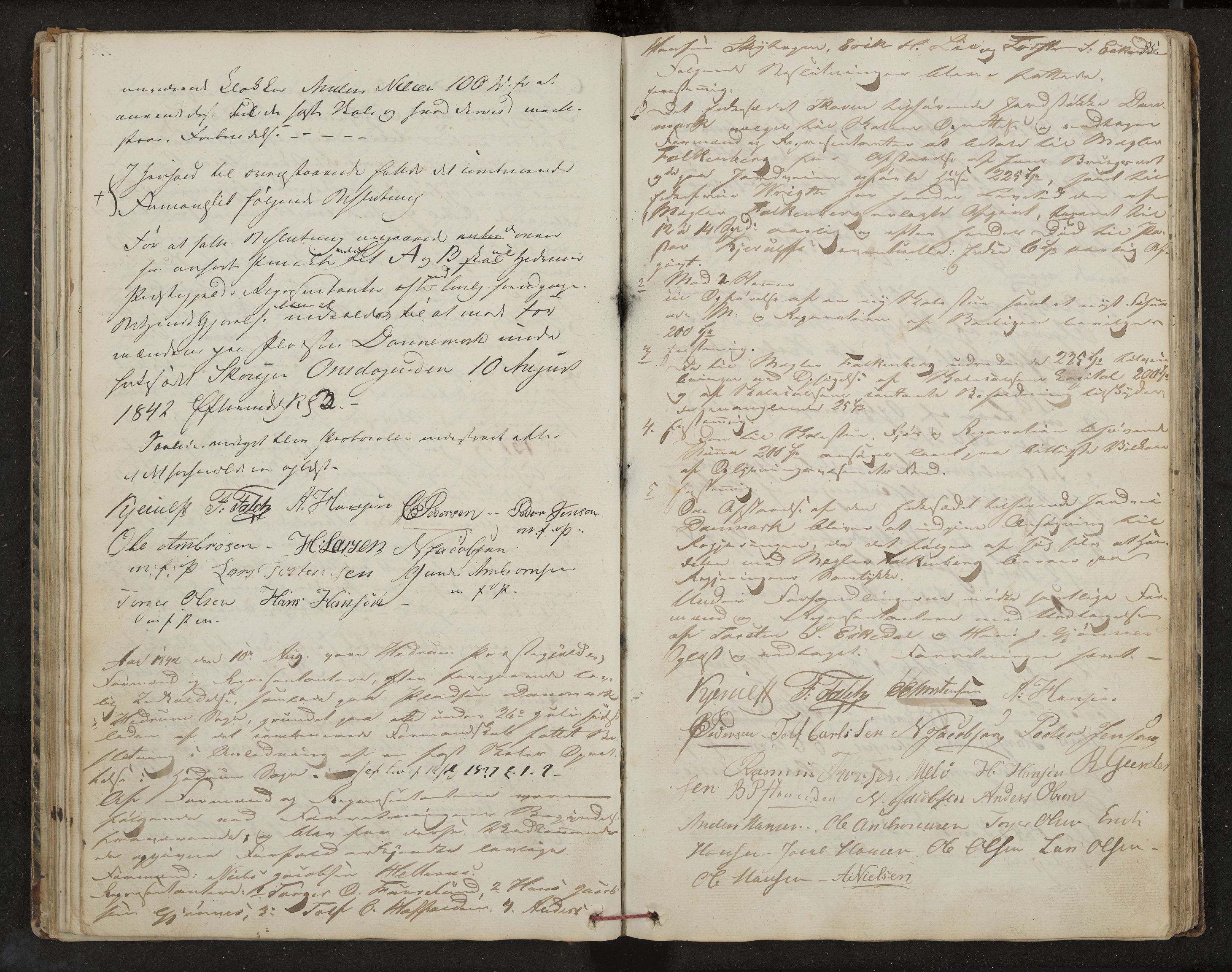 Hedrum formannskap og sentraladministrasjon, IKAK/0727021/A/Aa/L0001: Møtebok med register, 1837-1853, s. 55