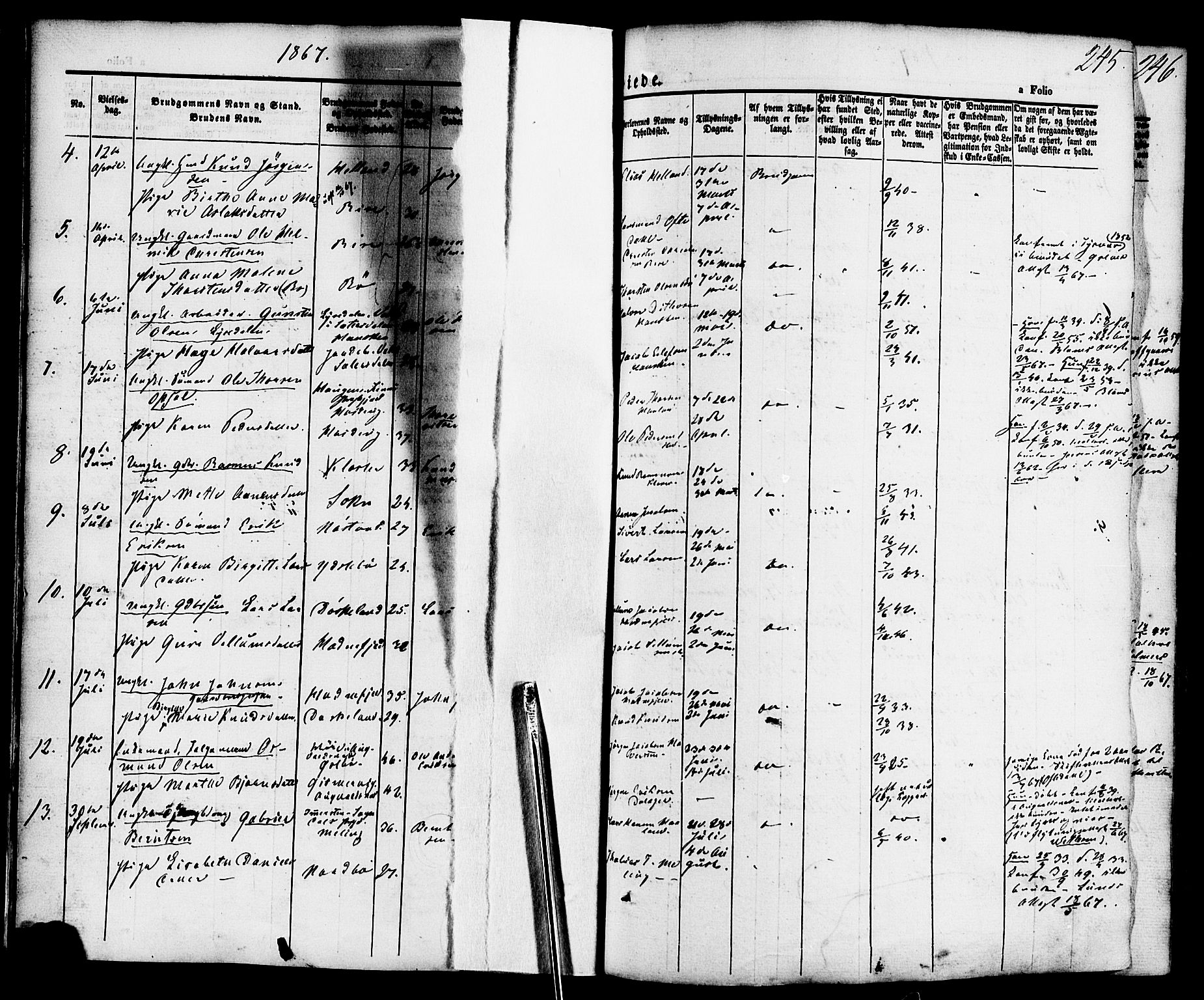 Rennesøy sokneprestkontor, AV/SAST-A -101827/H/Ha/Haa/L0006: Ministerialbok nr. A 6, 1860-1878, s. 245