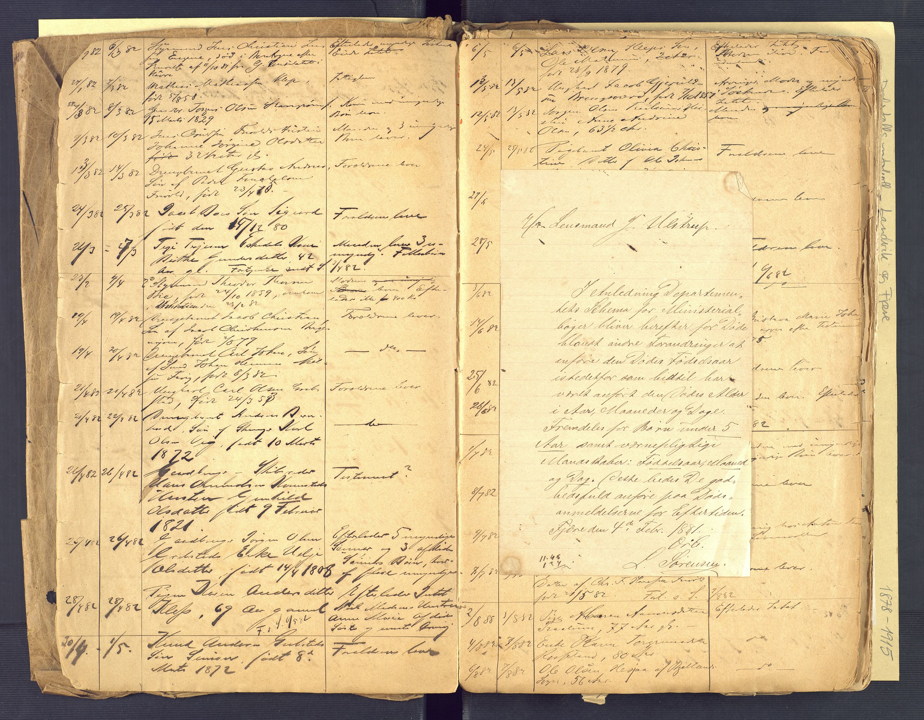 Landvik og Fjære lensmannskontor, AV/SAK-1241-0027/F/Fe/L0001: Dødsfallsprotokoll Landvik og Fjære nr 137, 1878-1915