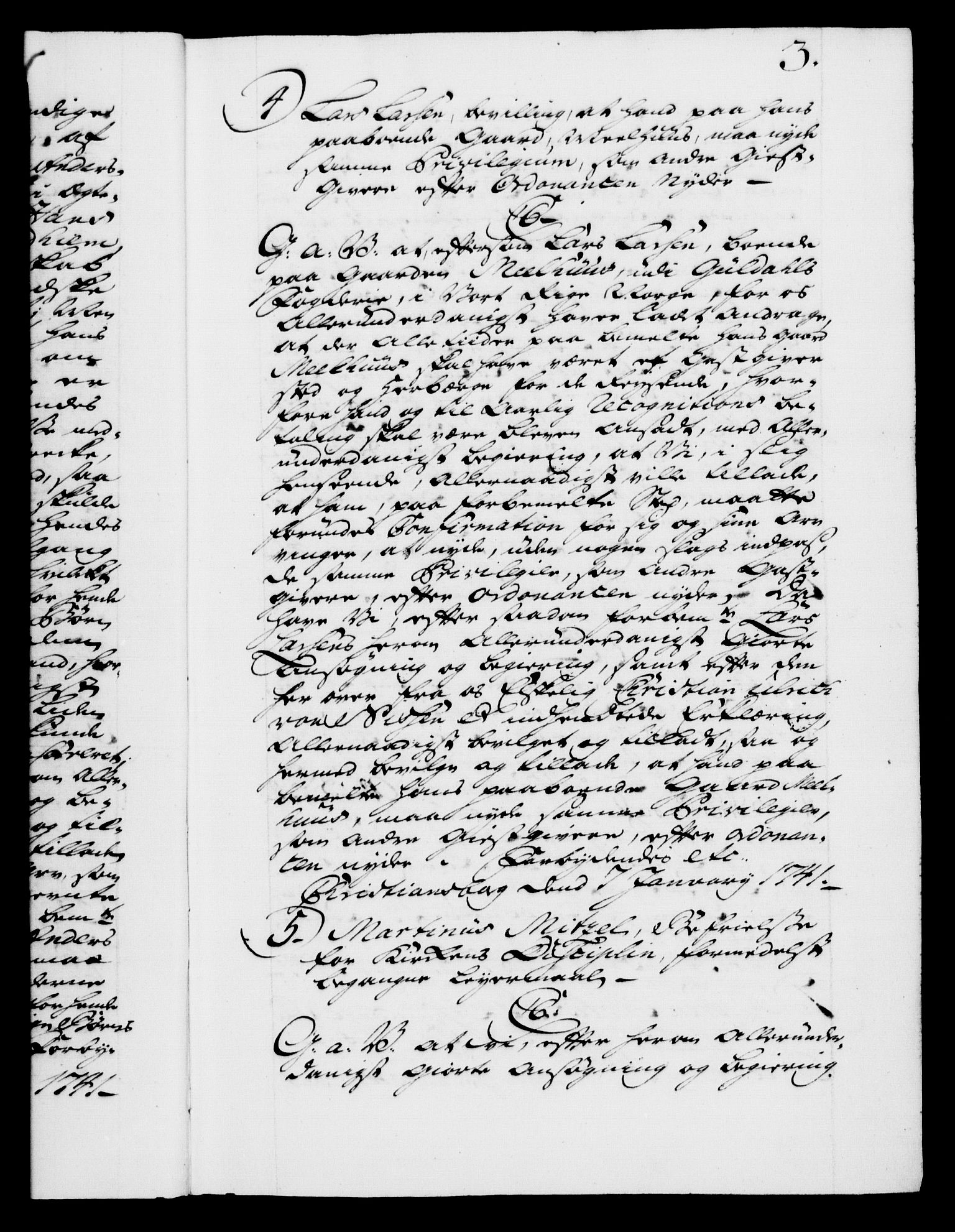 Danske Kanselli 1572-1799, AV/RA-EA-3023/F/Fc/Fca/Fcaa/L0032: Norske registre, 1741-1742, s. 3a