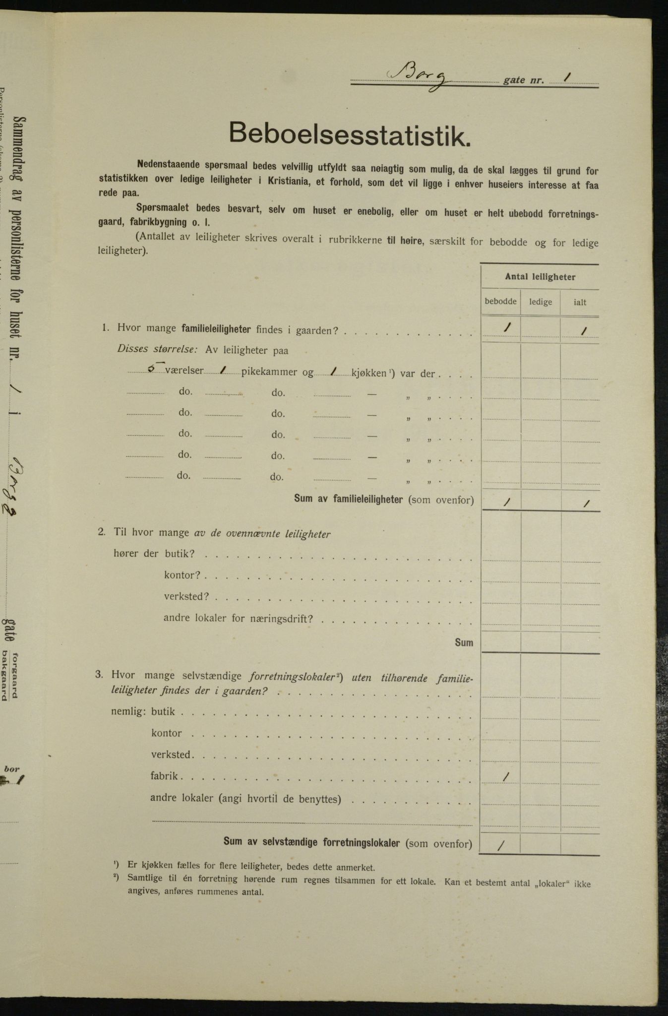 OBA, Kommunal folketelling 1.2.1913 for Kristiania, 1913, s. 7579