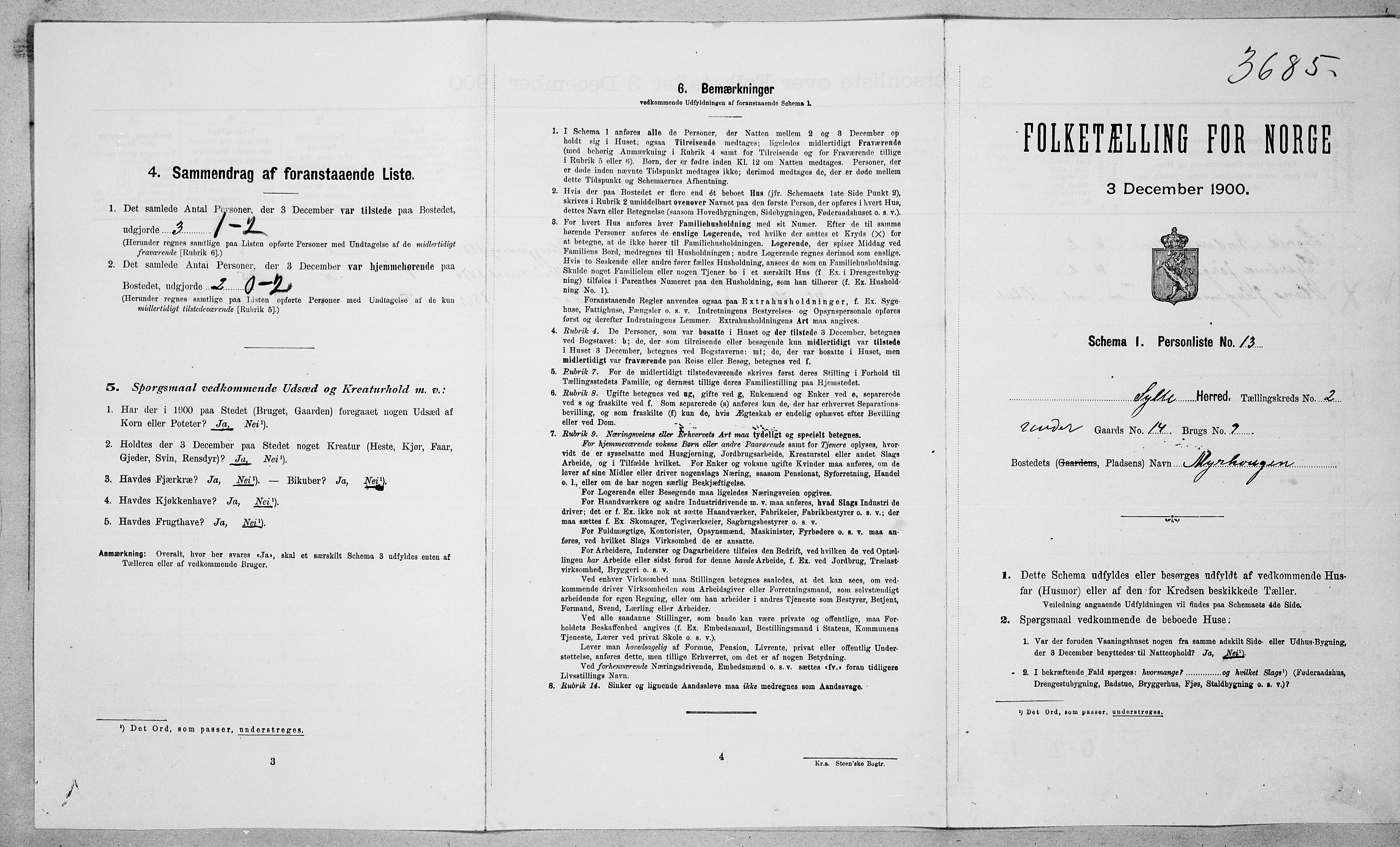 SAT, Folketelling 1900 for 1536 Sylte herred, 1900, s. 170