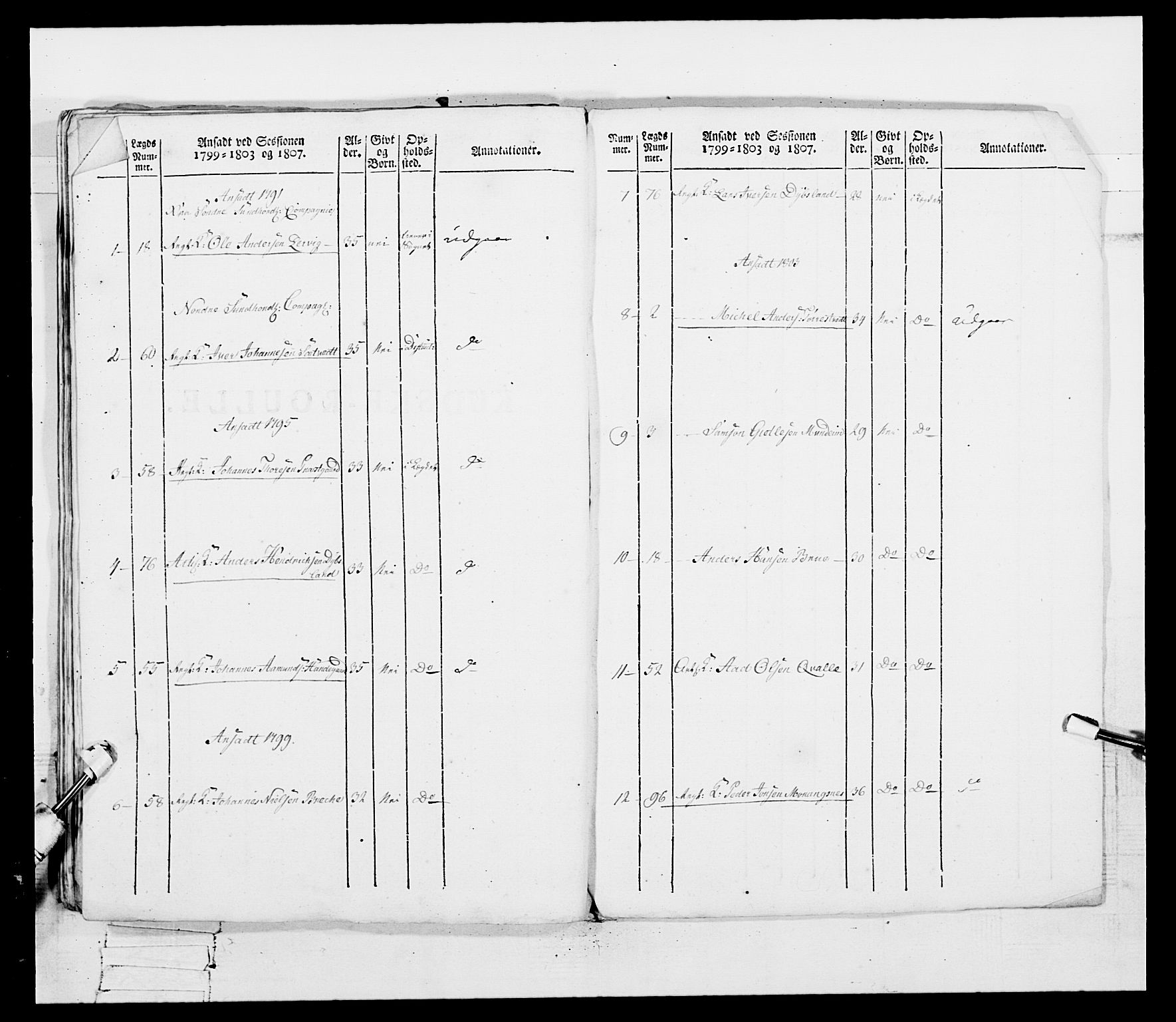 Generalitets- og kommissariatskollegiet, Det kongelige norske kommissariatskollegium, RA/EA-5420/E/Eh/L0097: Bergenhusiske nasjonale infanteriregiment, 1803-1807, s. 321