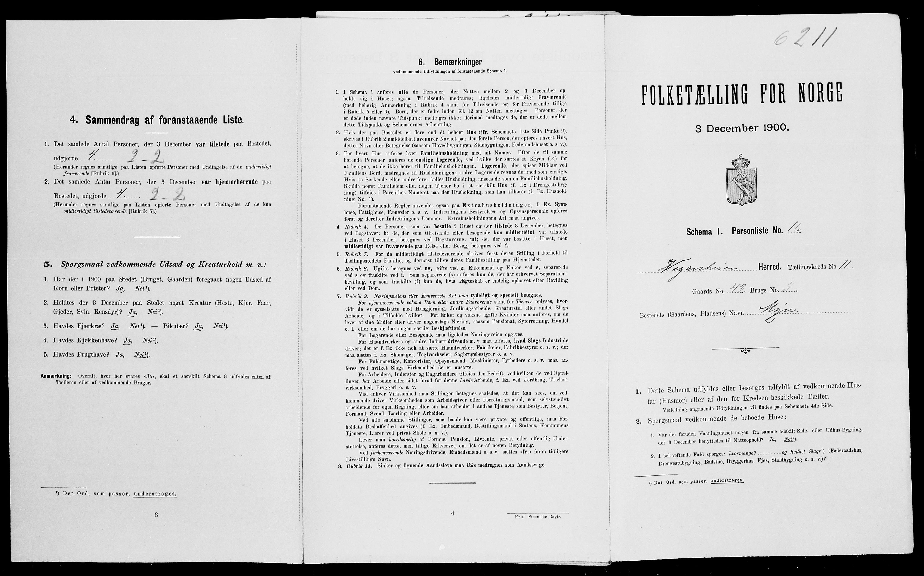 SAK, Folketelling 1900 for 0912 Vegårshei herred, 1900, s. 588
