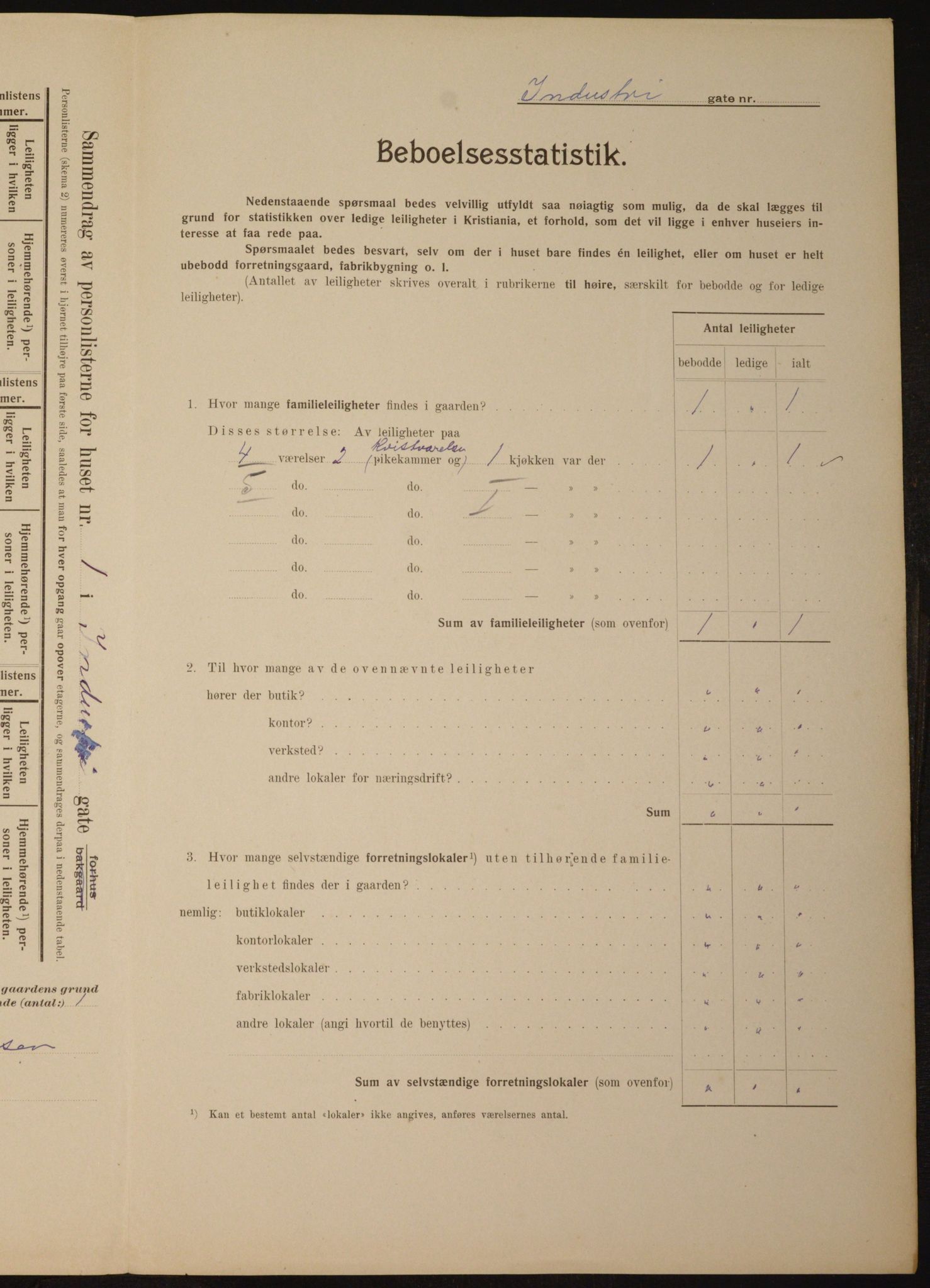 OBA, Kommunal folketelling 1.2.1910 for Kristiania, 1910, s. 42260