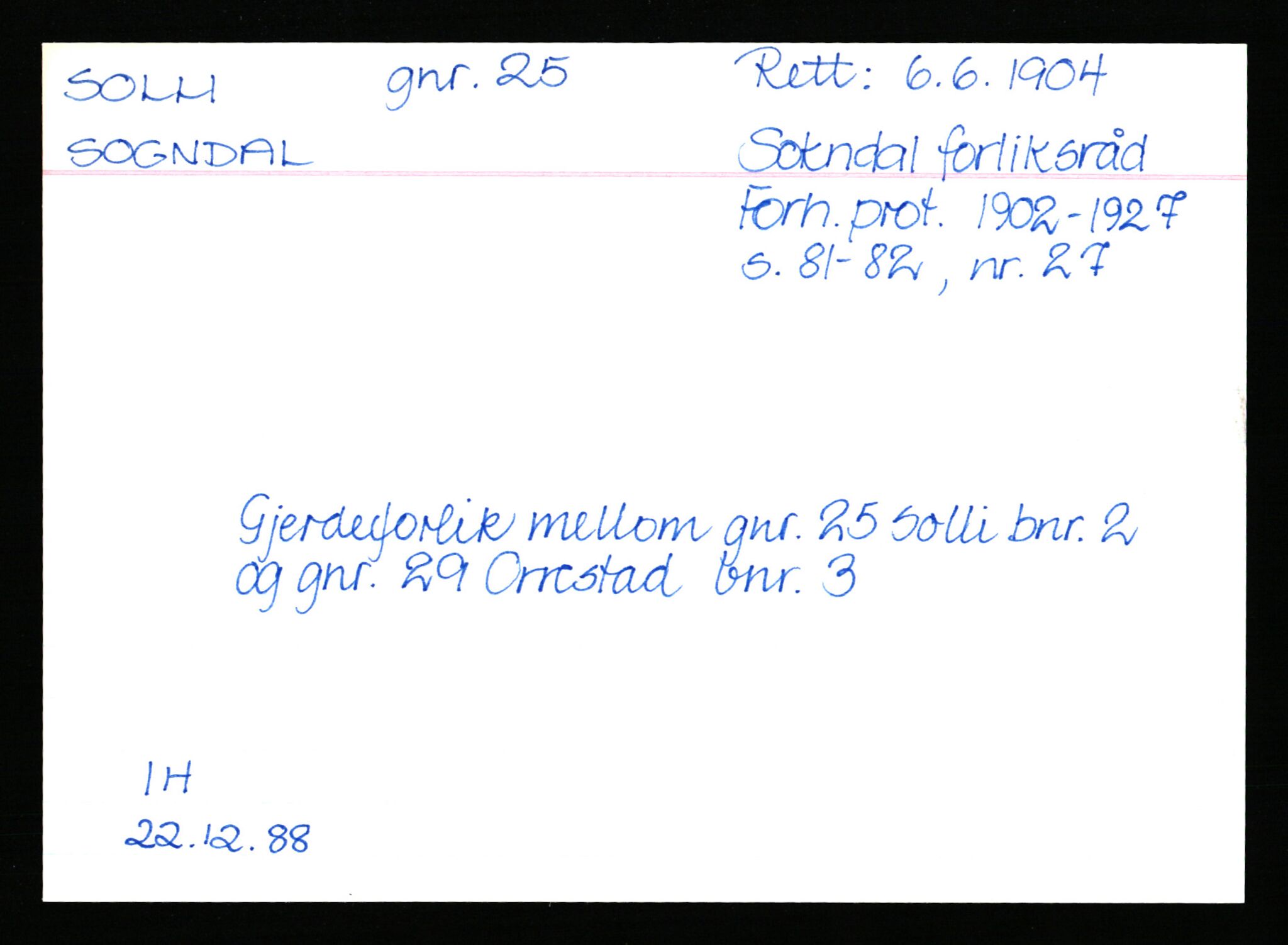 Statsarkivet i Stavanger, AV/SAST-A-101971/03/Y/Ym/L0054: Åstedskort sortert etter gårdsnavn: Soleim - Stavneim, 1600-1950, s. 45