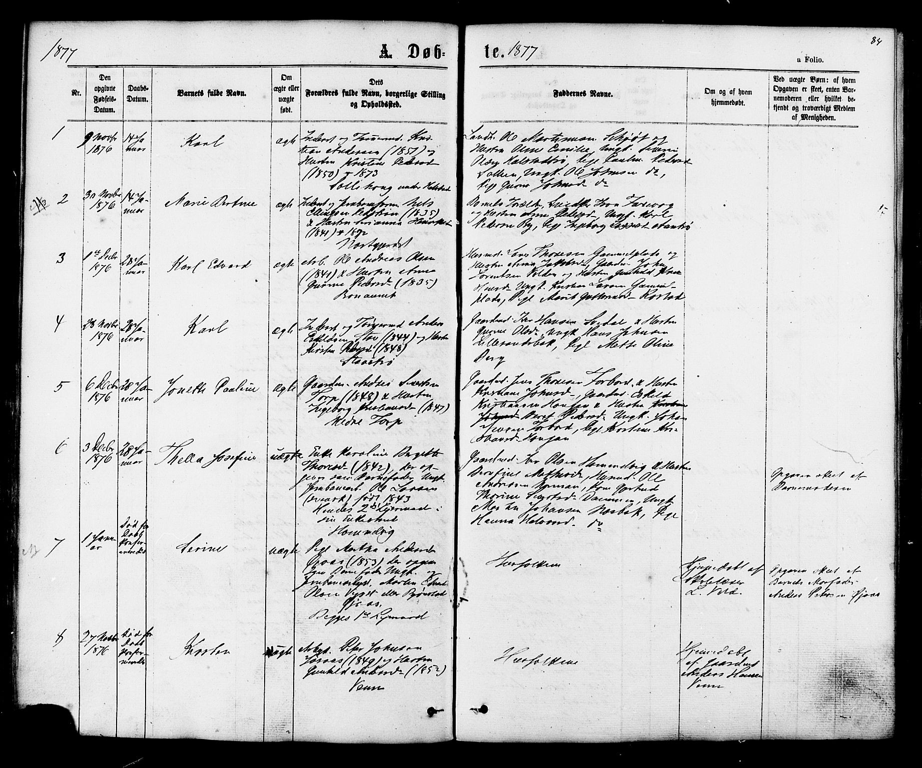 Ministerialprotokoller, klokkerbøker og fødselsregistre - Sør-Trøndelag, AV/SAT-A-1456/616/L0409: Ministerialbok nr. 616A06, 1865-1877, s. 84