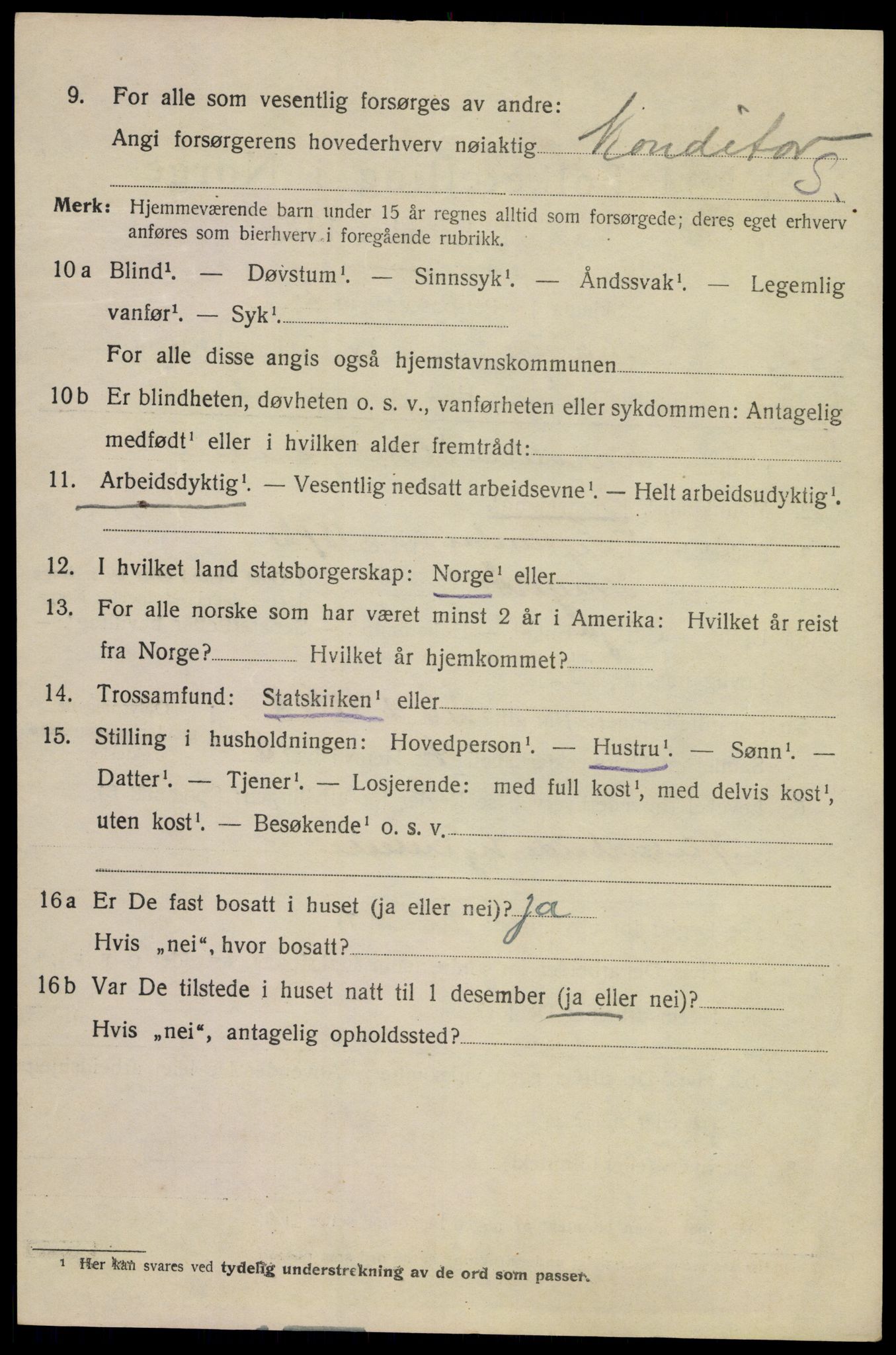 SAKO, Folketelling 1920 for 0801 Kragerø kjøpstad, 1920, s. 5288