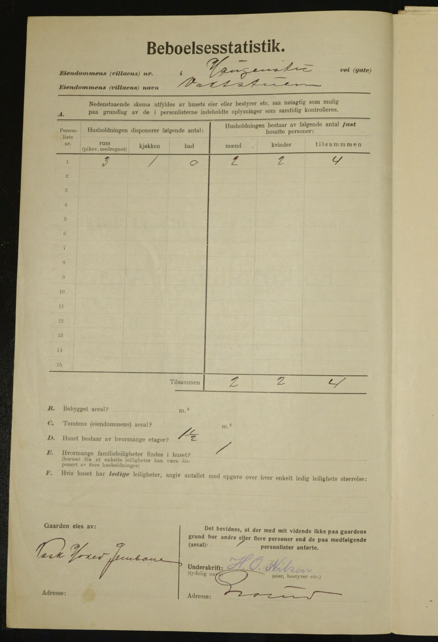 , Kommunal folketelling 1.12.1923 for Aker, 1923, s. 25719