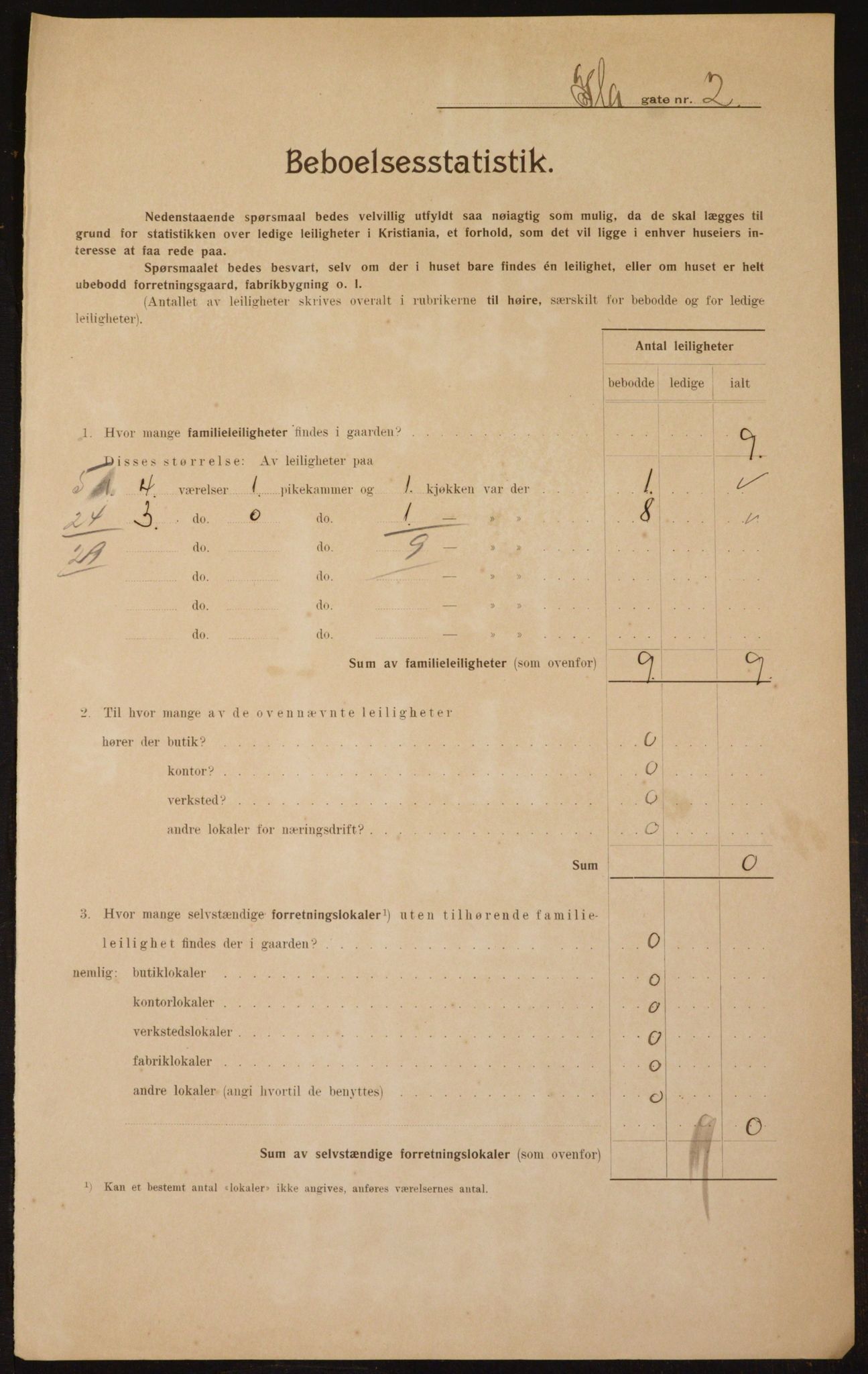 OBA, Kommunal folketelling 1.2.1910 for Kristiania, 1910, s. 42256
