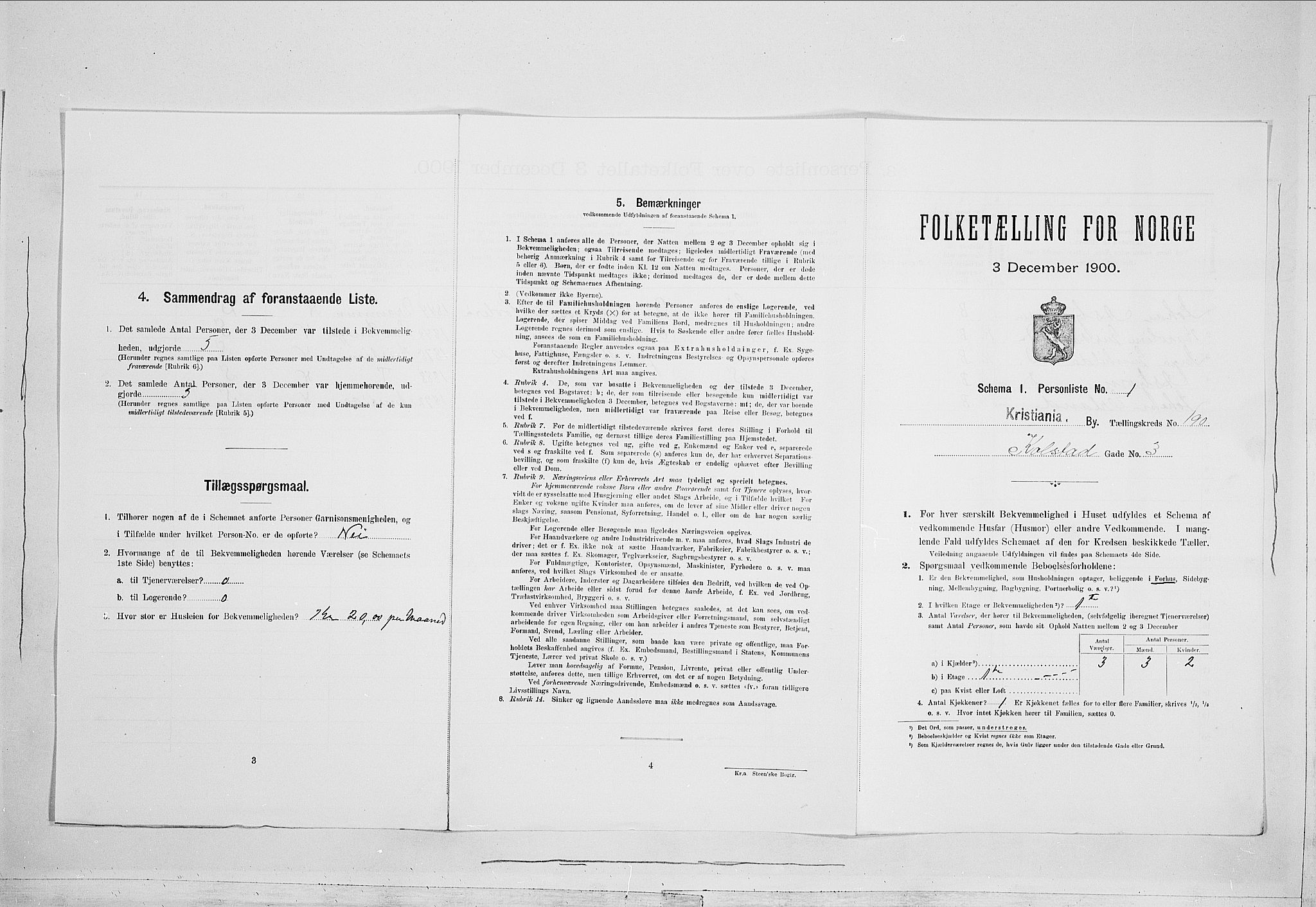 SAO, Folketelling 1900 for 0301 Kristiania kjøpstad, 1900, s. 48472