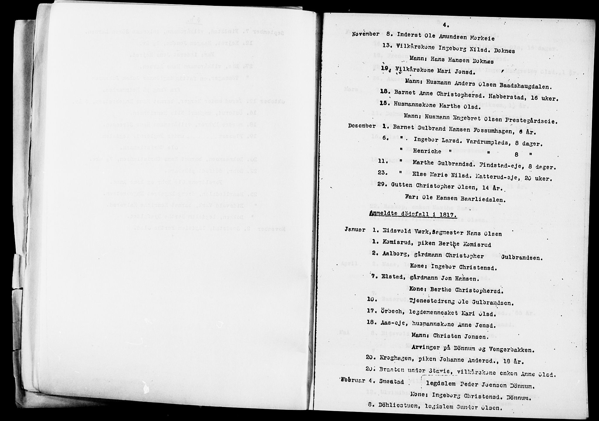 Eidsvoll prestekontor Kirkebøker, AV/SAO-A-10888/O/Oa/L0005: Annen kirkebok nr. 5, 1815-1865, s. 4